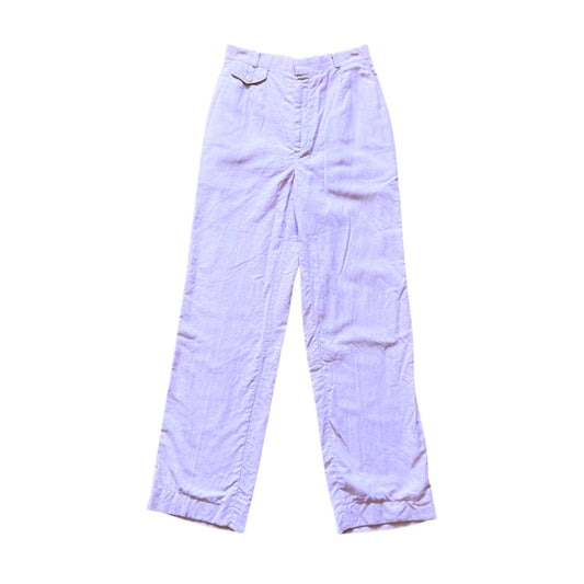 Vtg 90s Amherst Sport Linen Pants Lilac Cottagecore Beachy Coastal MInimalist