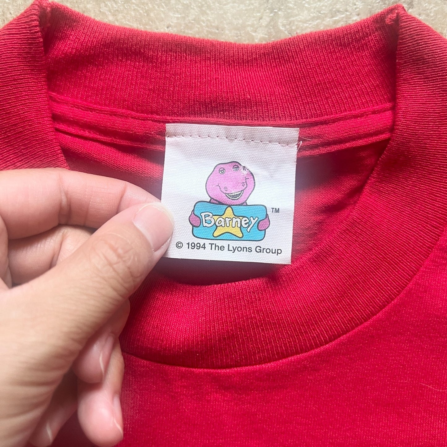 Vtg 90s Barney Universal Studios Florida T-Shirt 2 - 4 Cartoon Nostalgic Kidcore