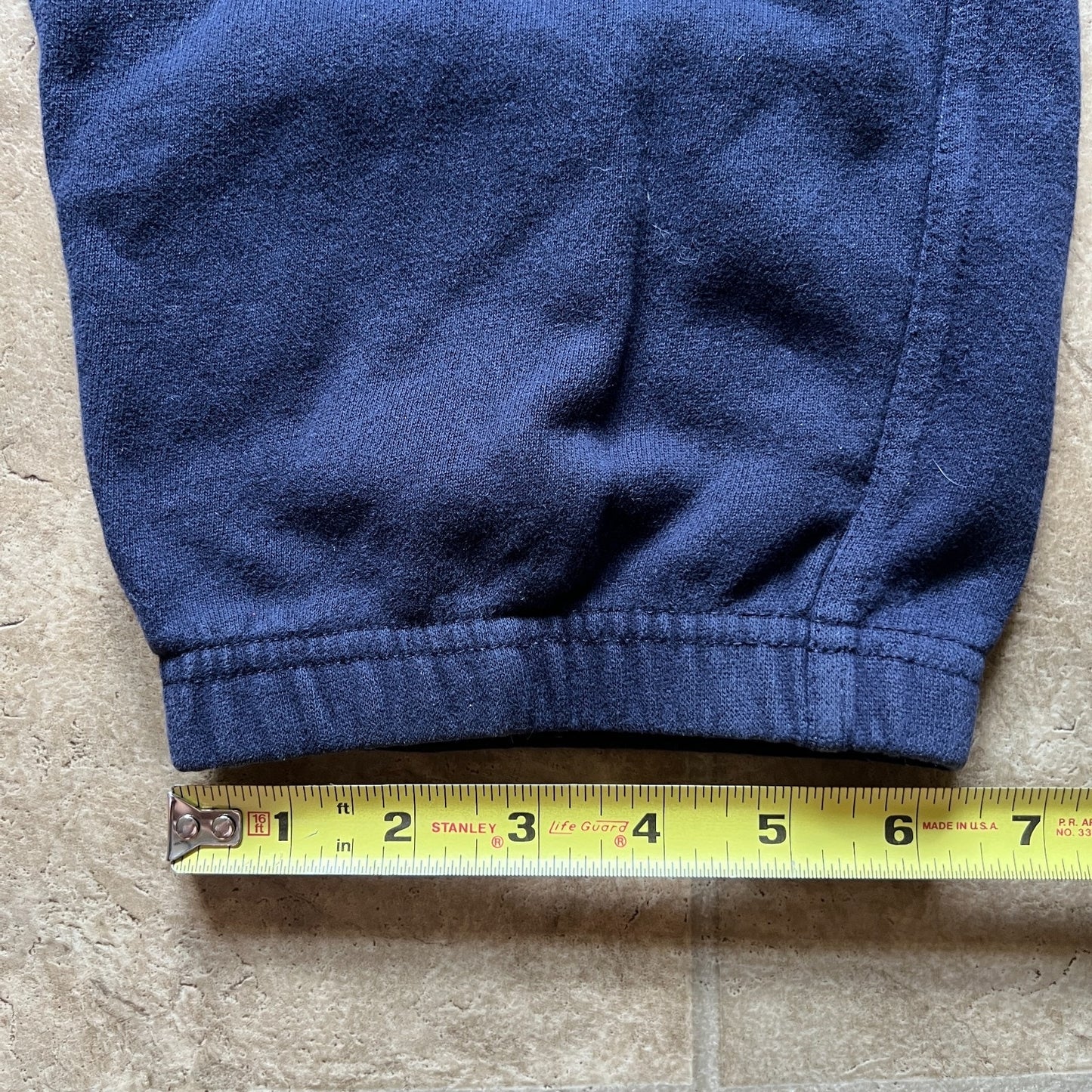 Vintage Y2K FILA Mens Jogger Sweatpants M Navy Logo Athleisure Sporty Loungewear