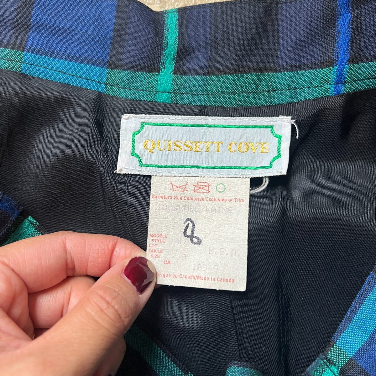 Vtg 70s Quisett Cove Tartan Plaid Wool Shorts Preppy Academia Collegiate Classic