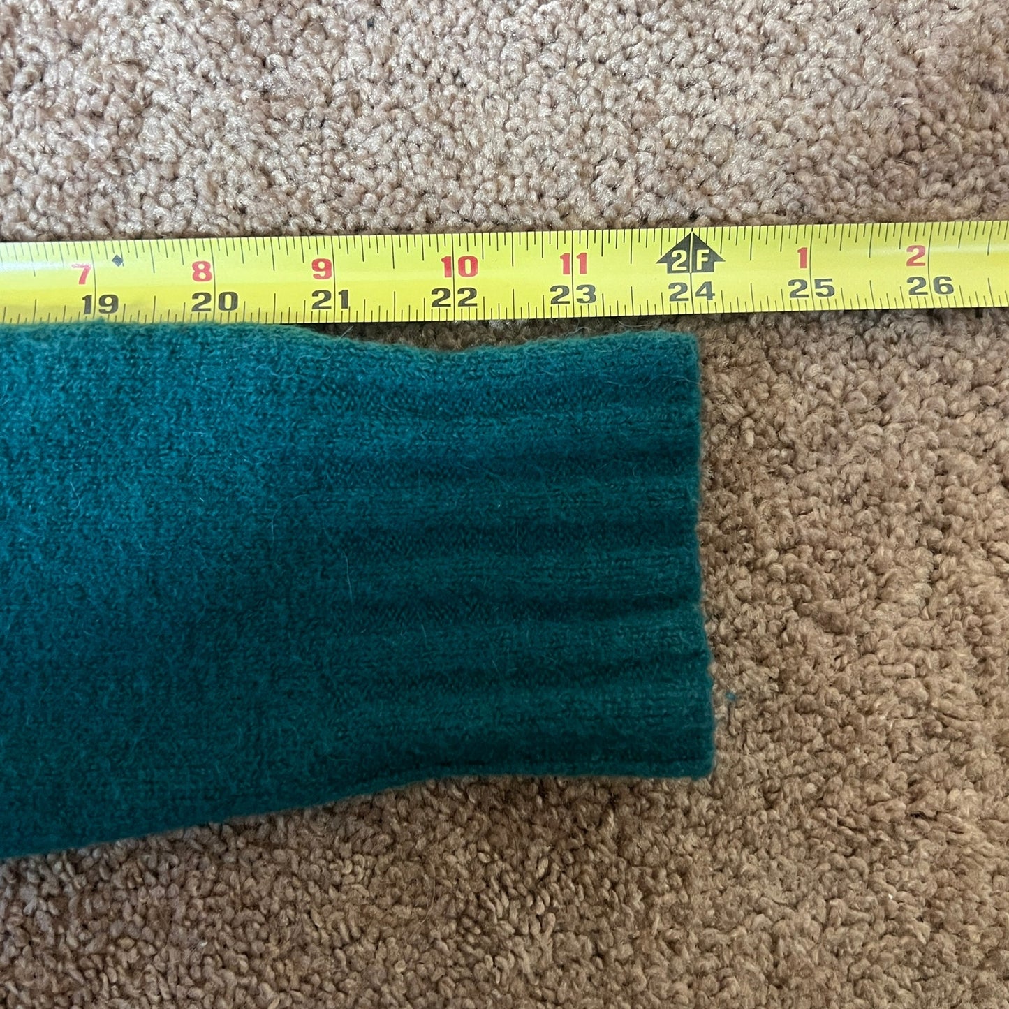 J. Crew Turtleneck Sweater Size L Teal Green Merino Alpaca Blend Christmas Holiday Preppy