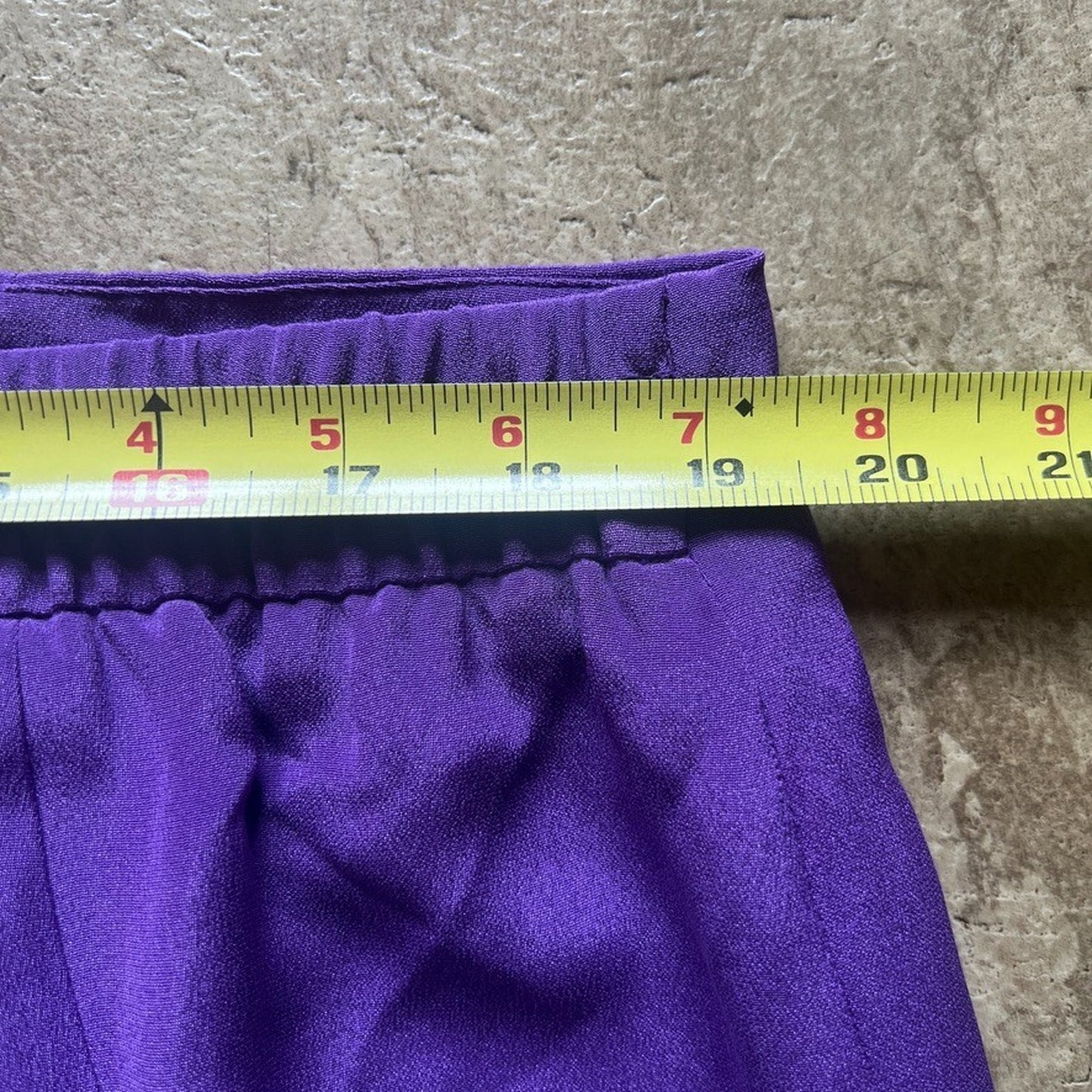 Vtg 90s Amanda Smith 100% Silk Pencil Skirt 22W Purple Formal Elegant Classic