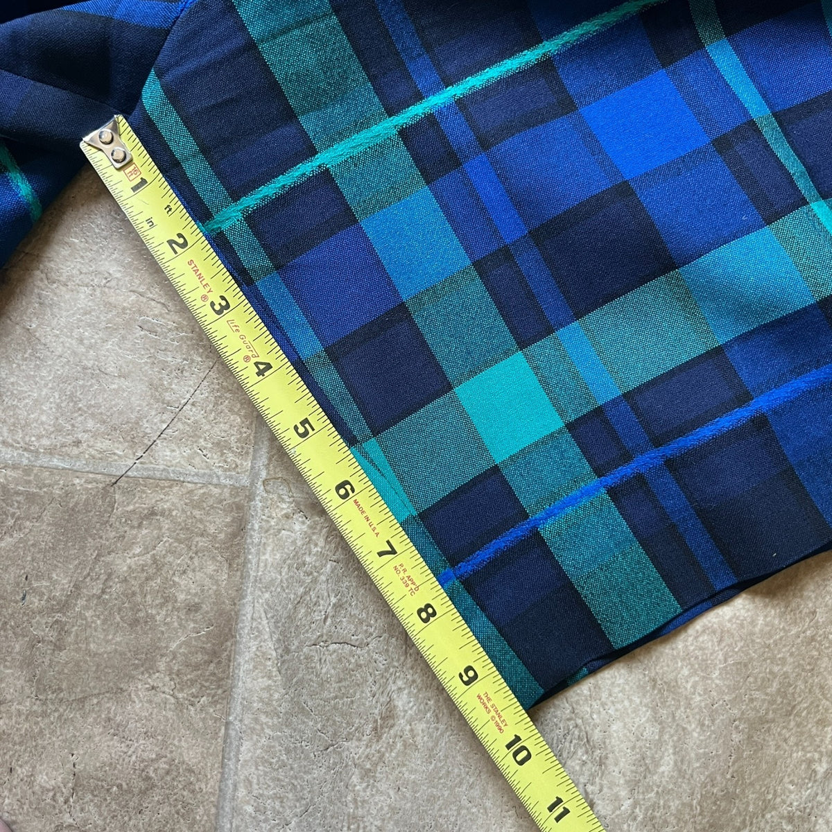 Vtg 70s Quisett Cove Tartan Plaid Wool Shorts Preppy Academia Collegiate Classic