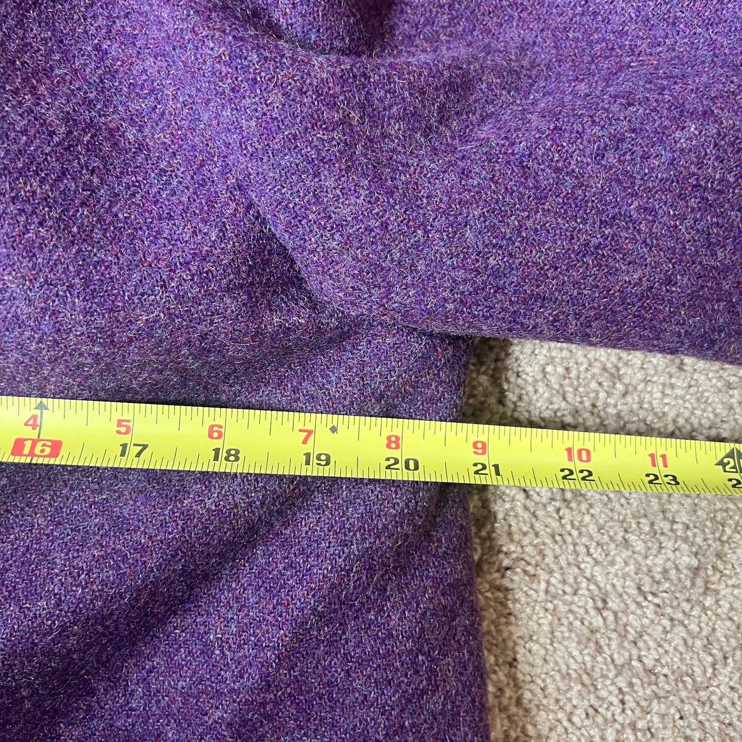 Vintage 1950s Vassar Collection by Modern Deb Womens Long Wool Pea Coat Purple Double Breasted Fur Lining Whimsigoth Twee Old Money Classic