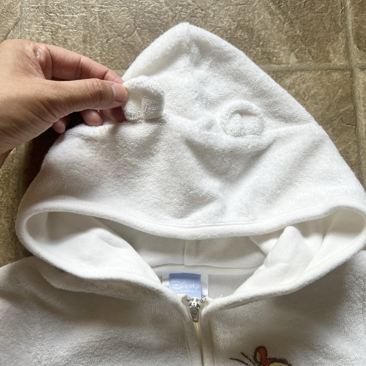 Winnie the Pooh Bunting Sack 0 - 6 Months Terrycloth Embroidered Cottage Retro
