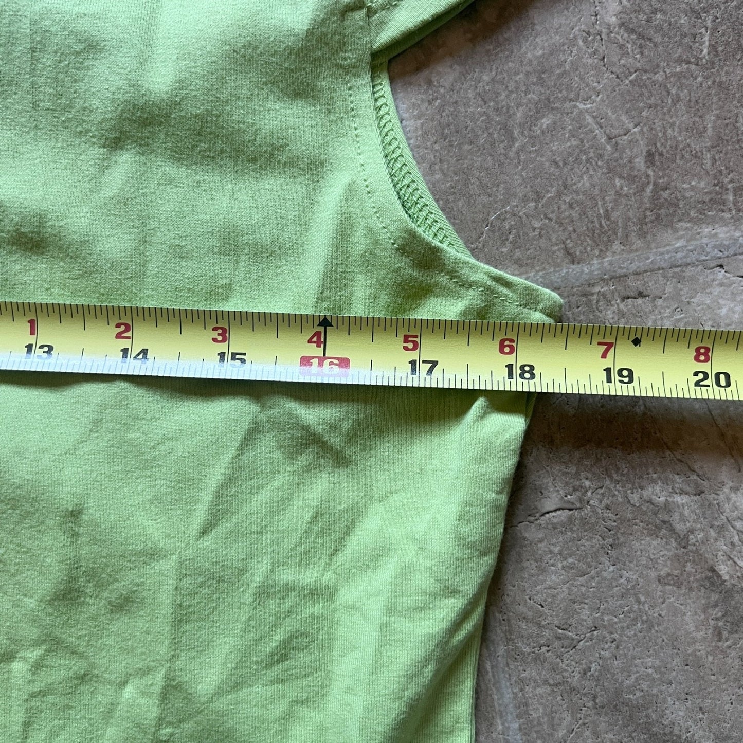 Vintage Y2K Apostrophe Womens Chartreuse Green Top Size LP Ruched Circle Ring