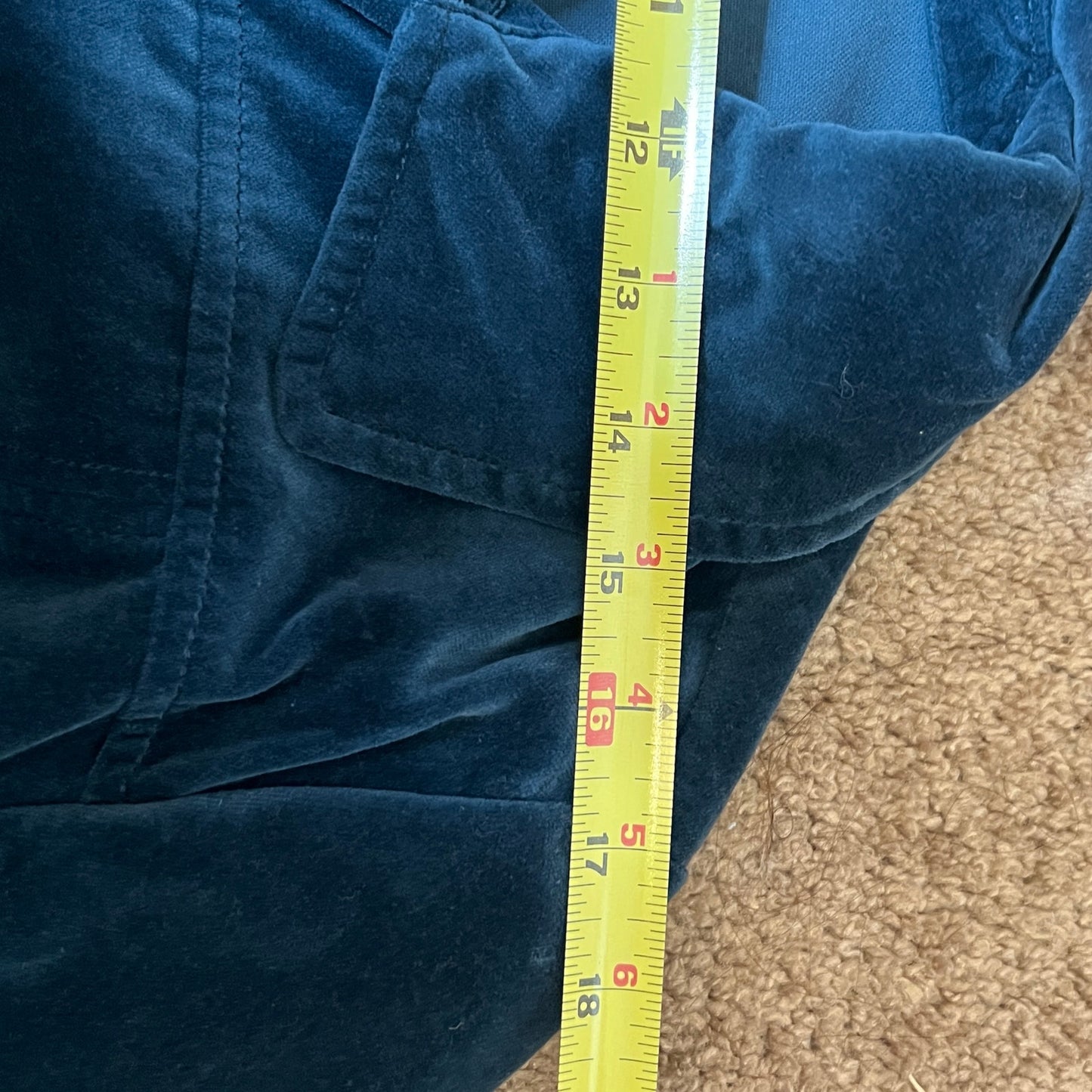 Vtg Y2K Women's Velvet Jacket Size 16 Blue Jewel Tone Whimsigoth Eclectic Glam