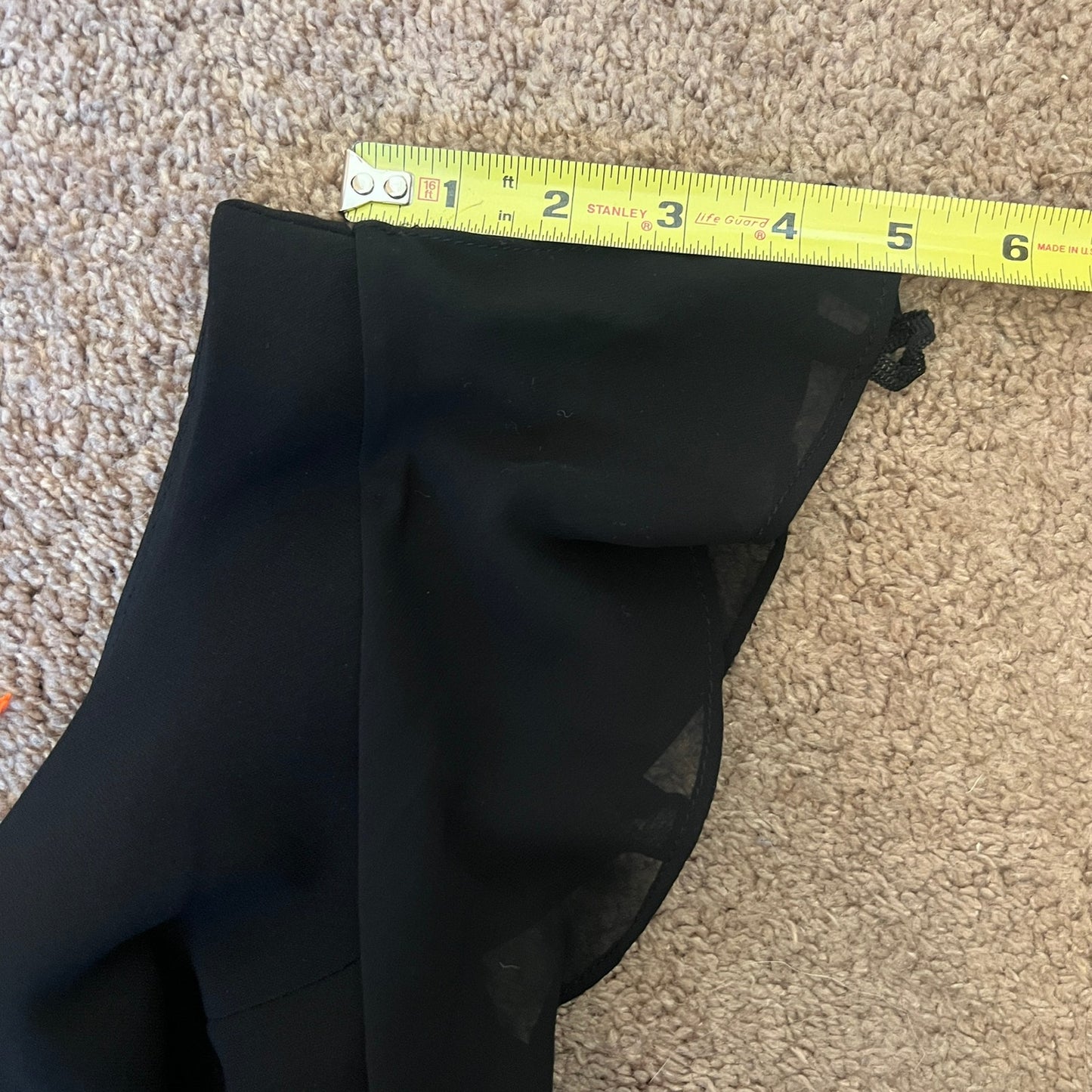 Vtg 90s SL Fashions Hankerchief Dress 12 Black Beaded Fairy Witchy Formal NYE Cocktail