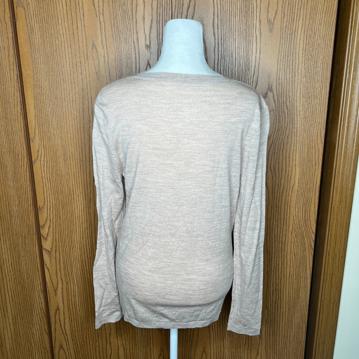 Womens 100% Superfine Merino Wool Cardigan Light-weight Minimalist Quiet Luxury