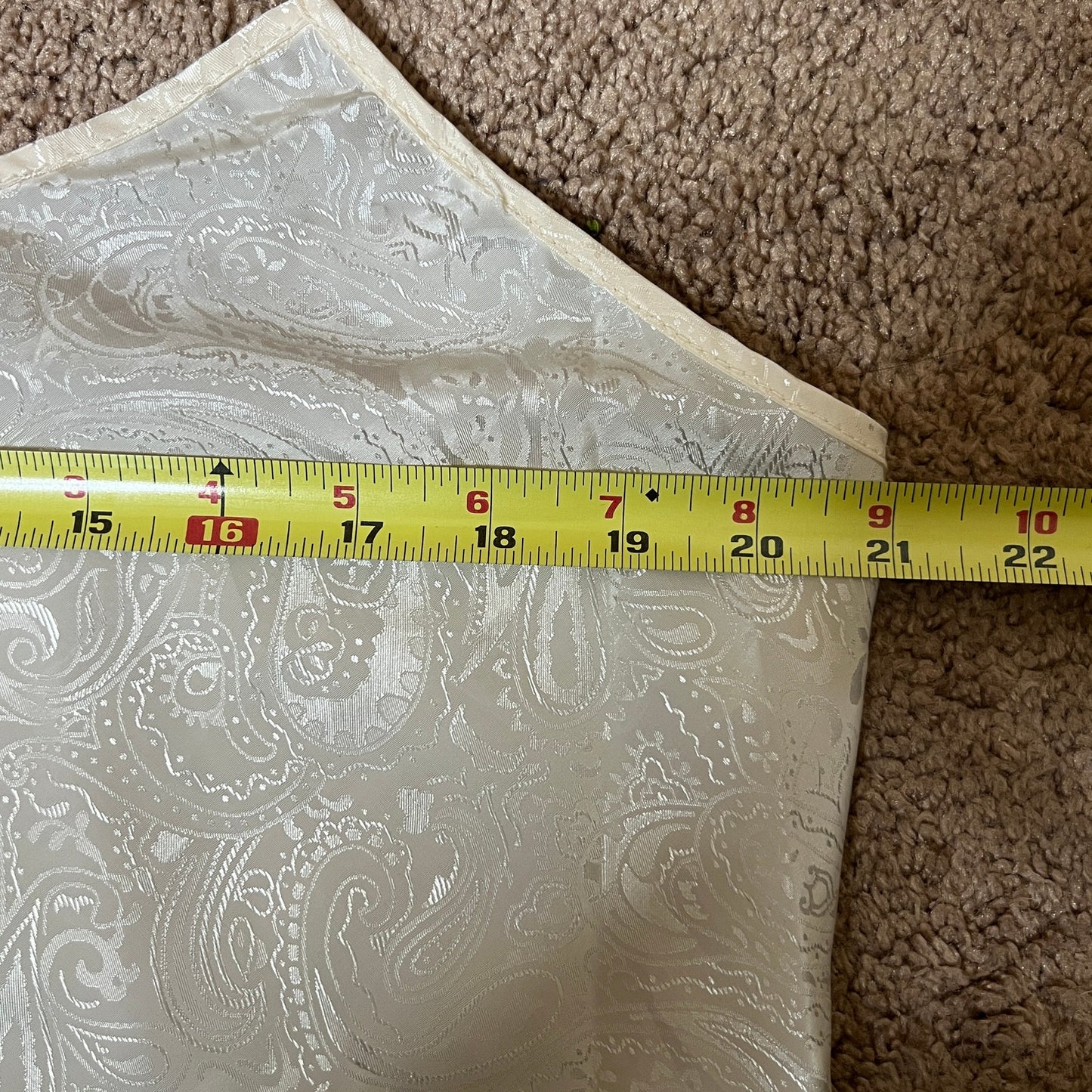 Vtg Y2K Secret Treasures Womens Slip Dress Size 1X Ivory Satin Paisley Coquette Soft Girl