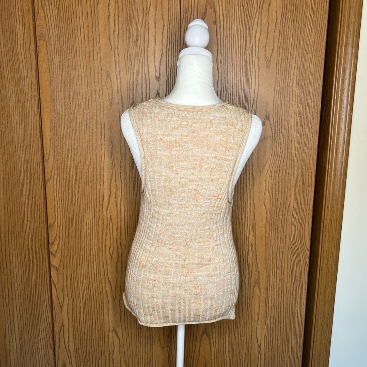 Pilcro Anthropologie Ribbed Knit Tank Top S Silk Blend Beachy Boho Minimalist