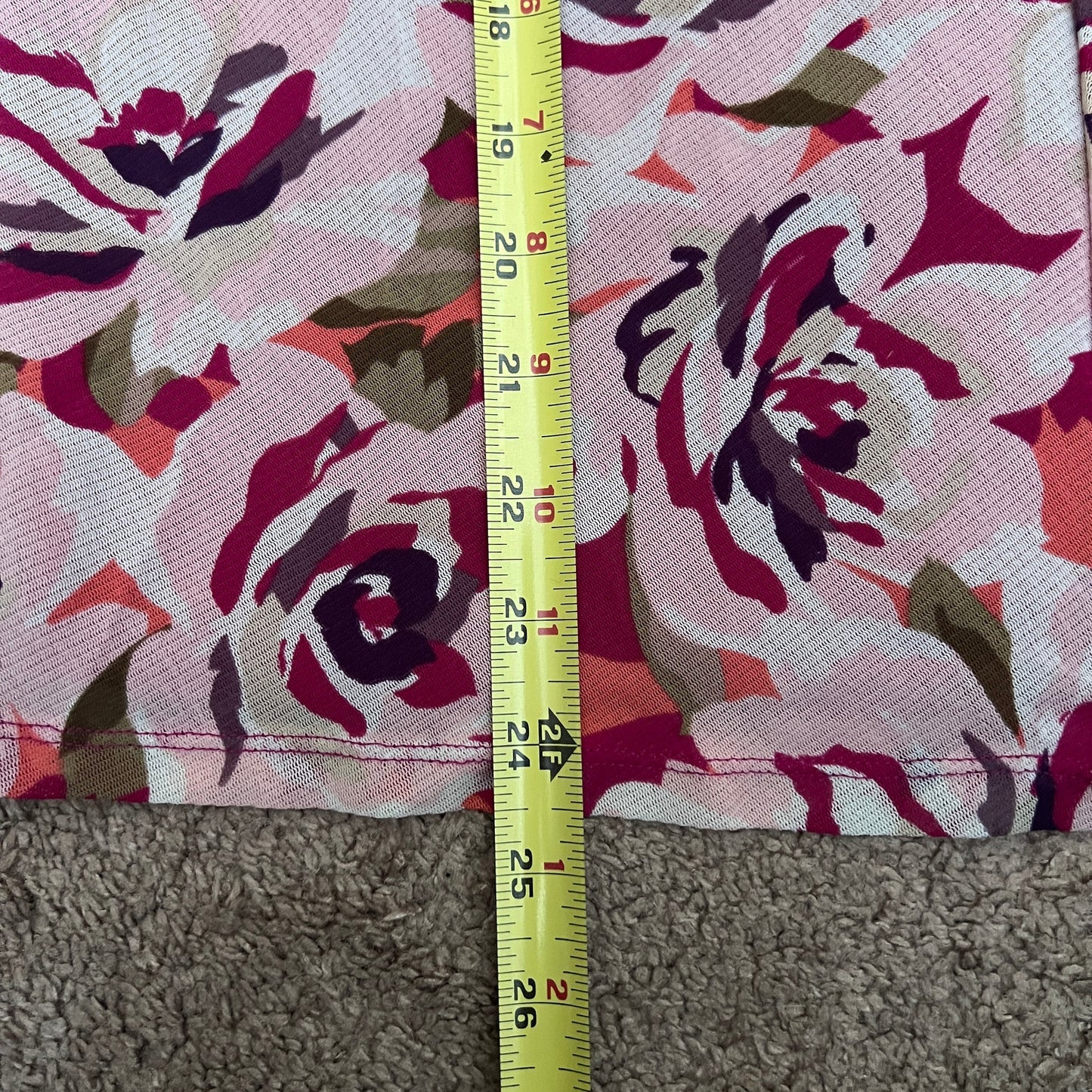 Vintage Y2K Liz Claiborne Floral Ruched Top L Romantic Feminine Statement