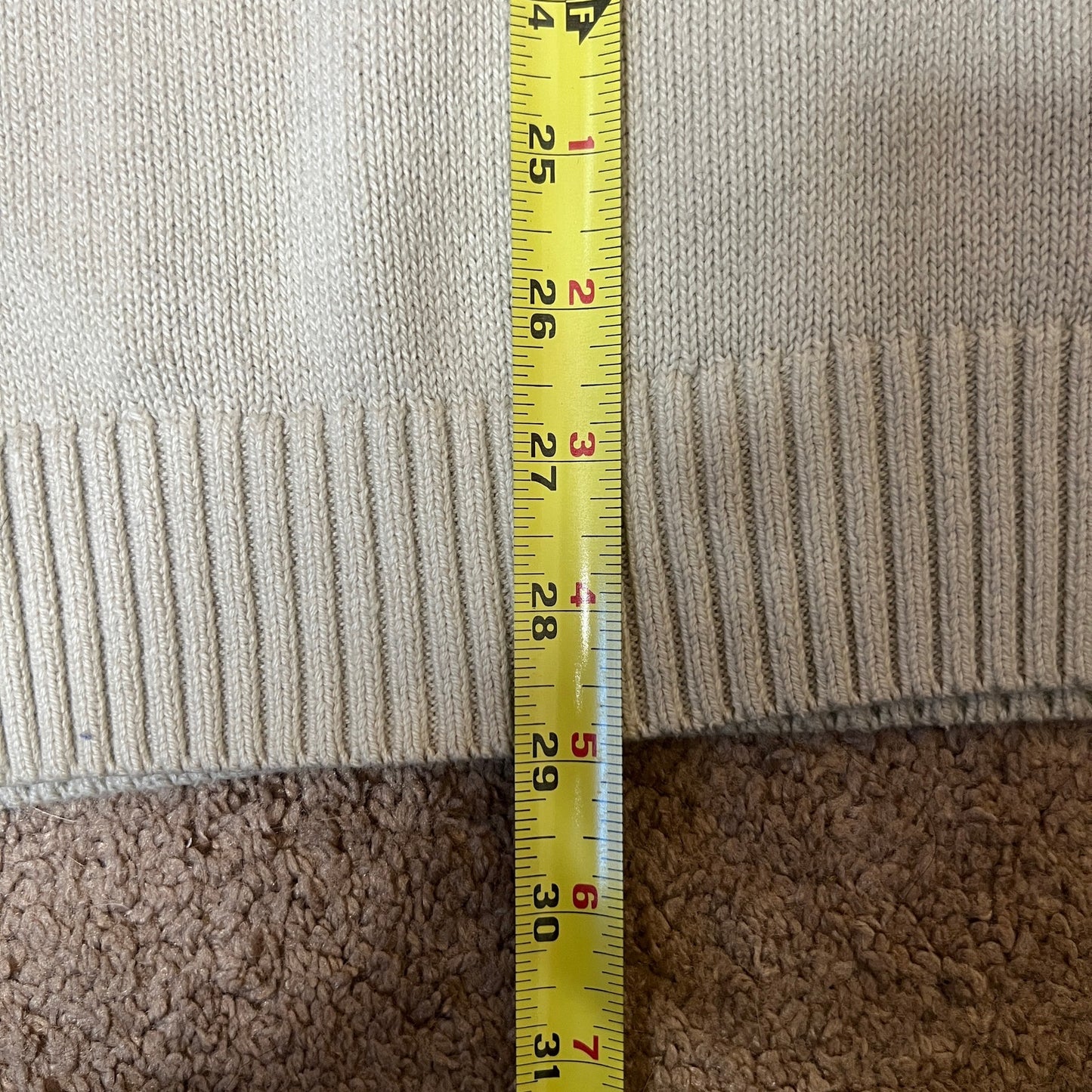 American Eagle Mens Sweater Size L Cream Gray Blue Fair Isle Nordic Holiday Winter Classic