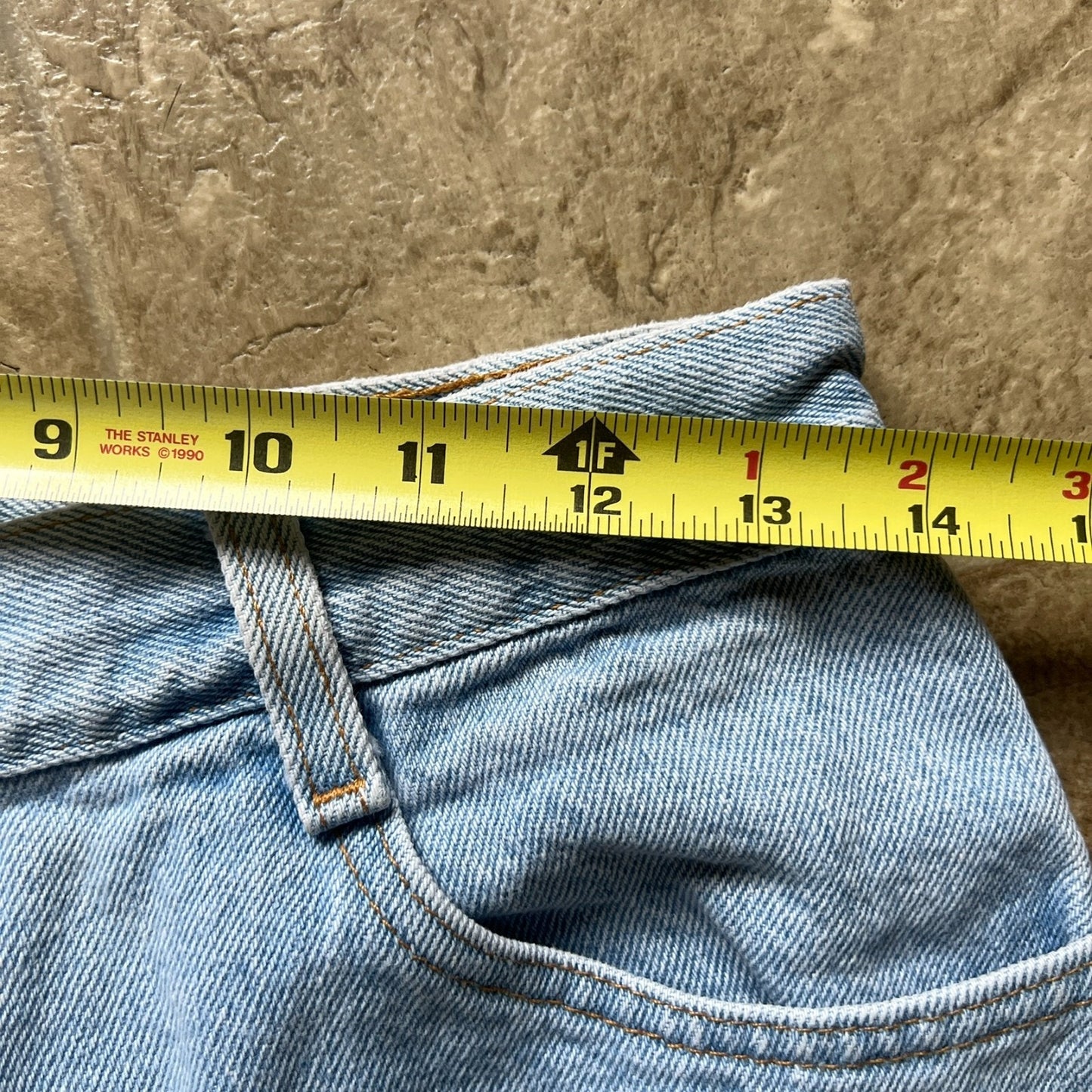 Vtg 90s Gitano Denim Shorts 10 High Waisted Light Wash Festival Indie Classic