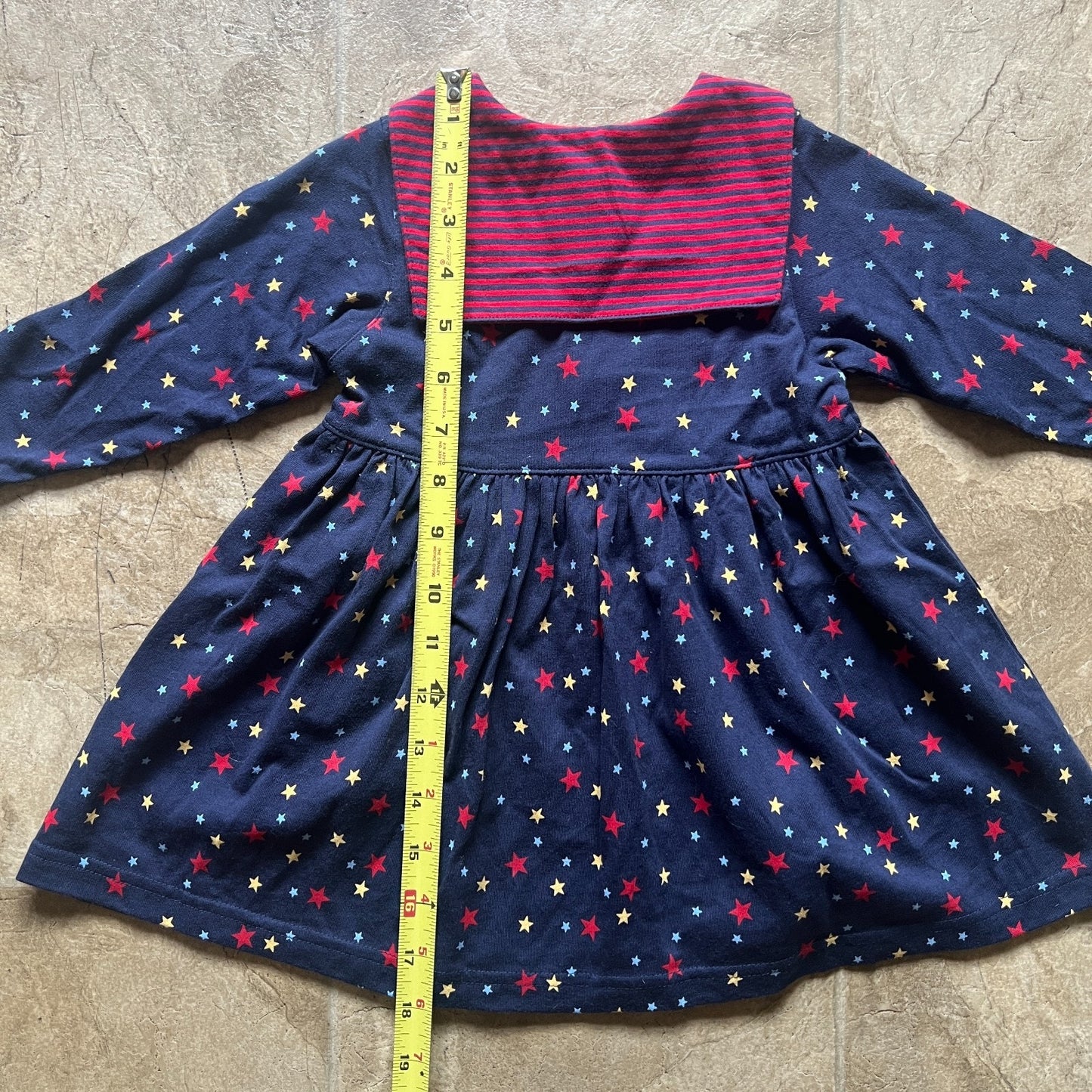 Vtg Y2K Tommy Hilfiger Girls Dress 12/18 Months Patriotic Americana 4th of July