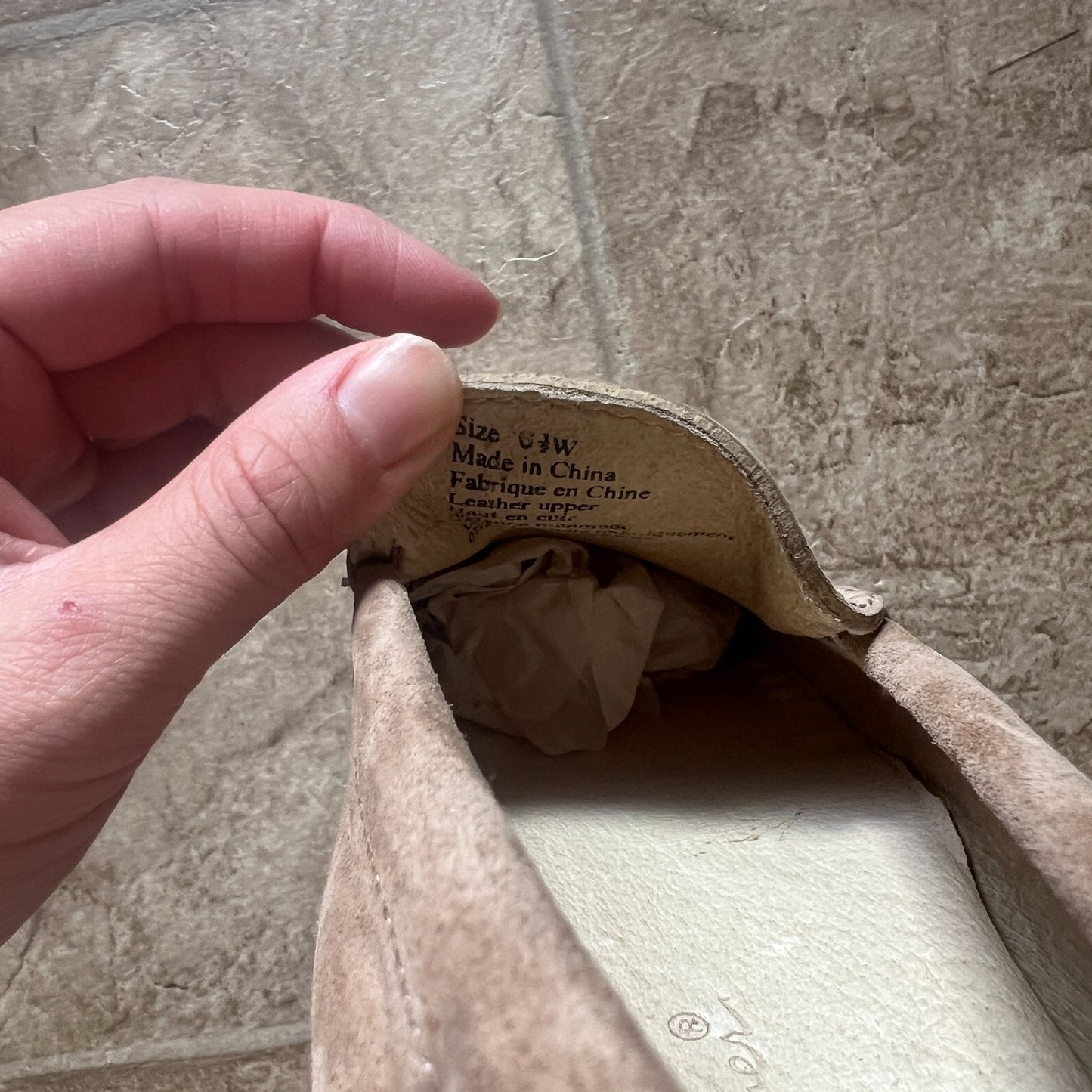 Vg 90s Eddie Bauer Suede Moccasin Loafers Tan Brown Classic Preppy Old Money