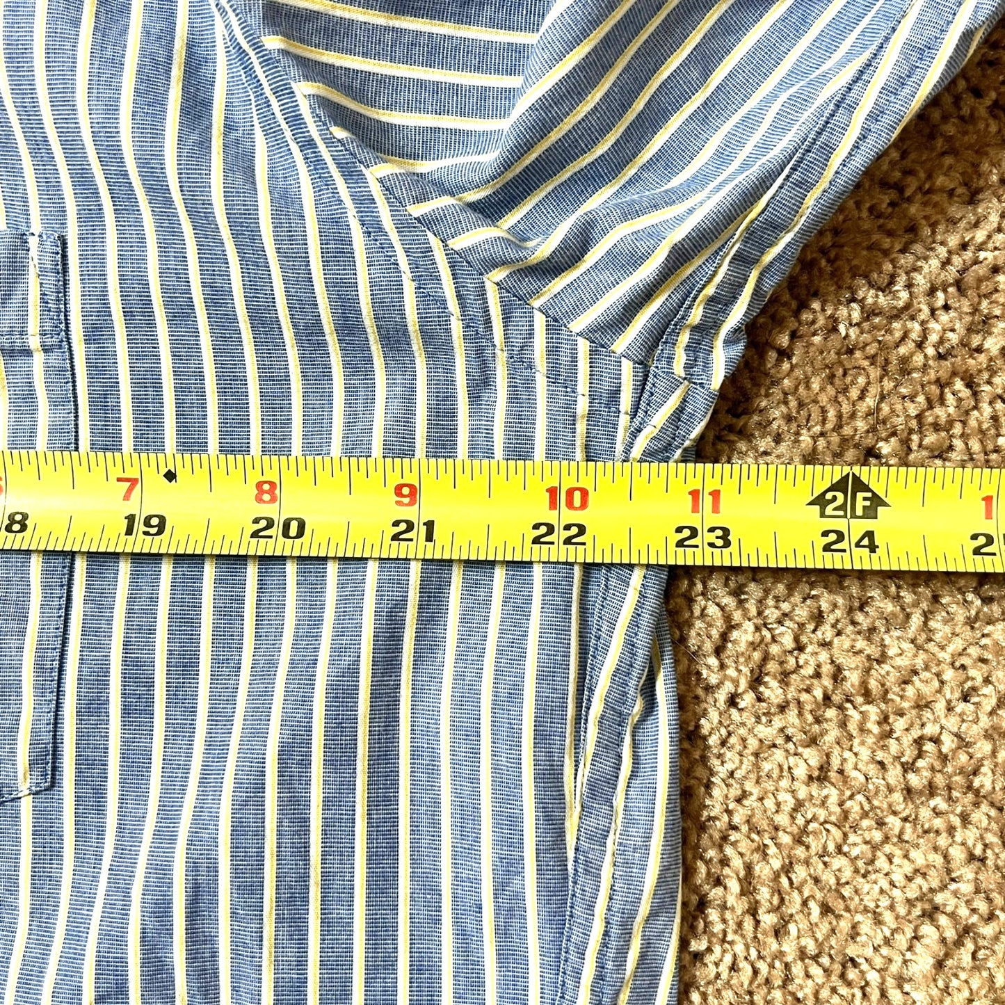 J. Crew Mens Tailored Fit Striped Button-down Shirt L Classic Preppy Minimalist