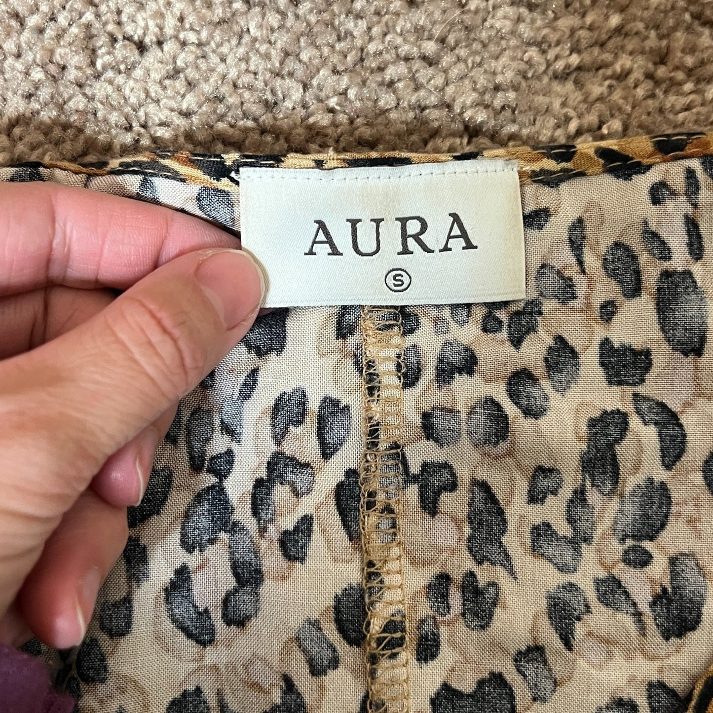 Aura Womens Leopard Print Babydoll Dress Knee Length Y2K Baddie Punk Feminine