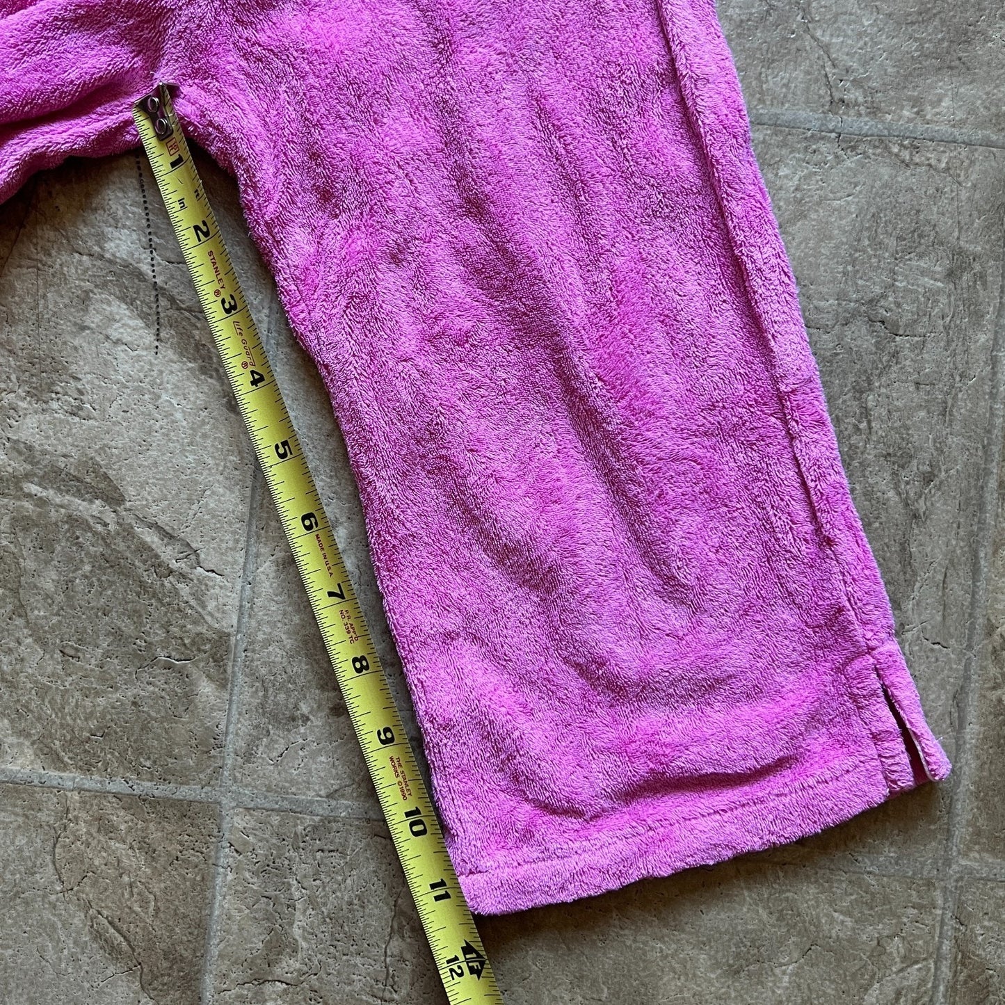 Ralph Lauren Girls Terrycloth Track Pants 5 Hot Pink Embroidered Pony Y2K Barbie