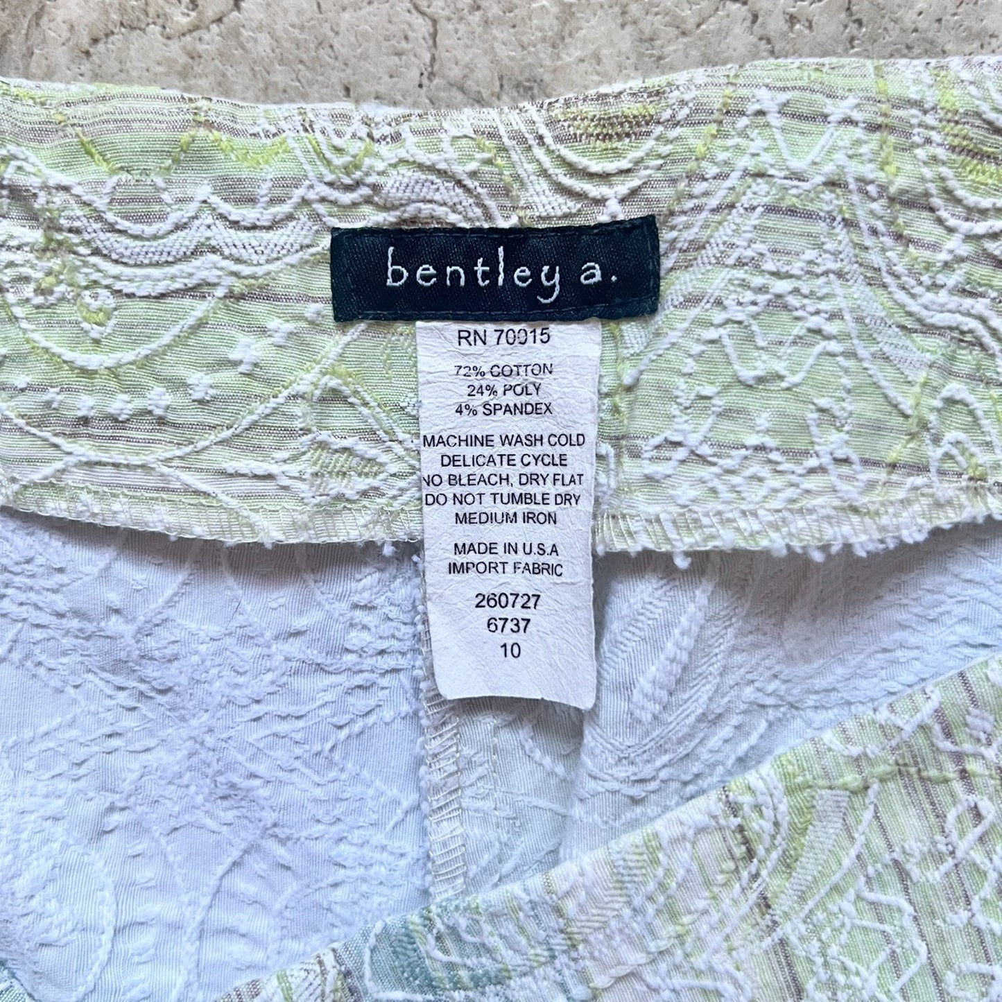 Vtg Y2K Capri Pants Multi-color Embroidered Wooden Buttons Fairy Boho Whimsical