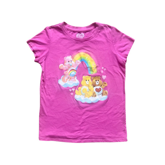 Care Bear Girls Graphic T-Shirt L (10/12) Rainbow Y2K Cartoon Nostalgic Retro