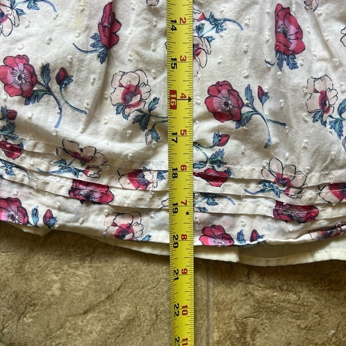 Cupcakes & Cashmere Toddler Dress 3T Floral Swiss Dot