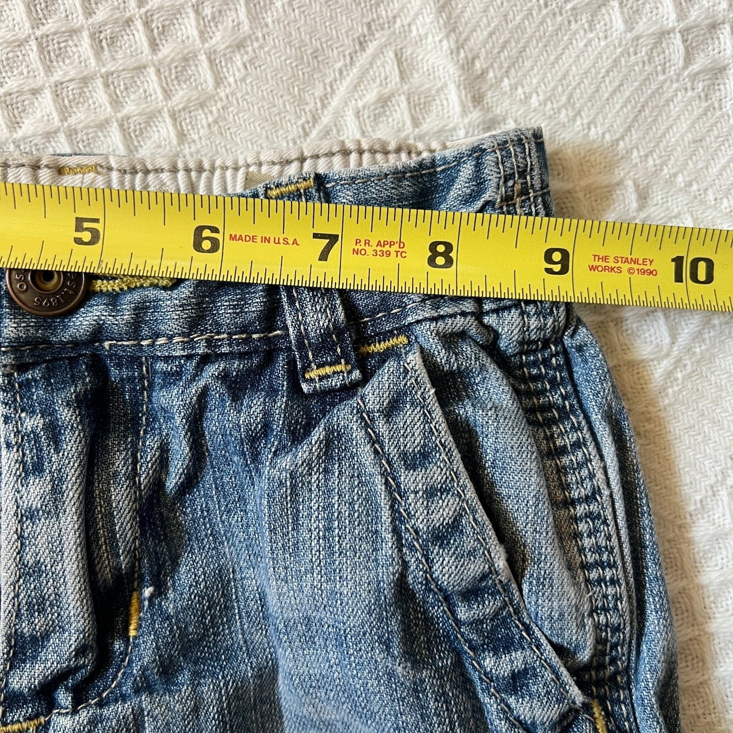 Vtg 90s OshKosh Toddler Cargo Carpenter Jeans 3T Baggy Skater Grunge Urban Punk