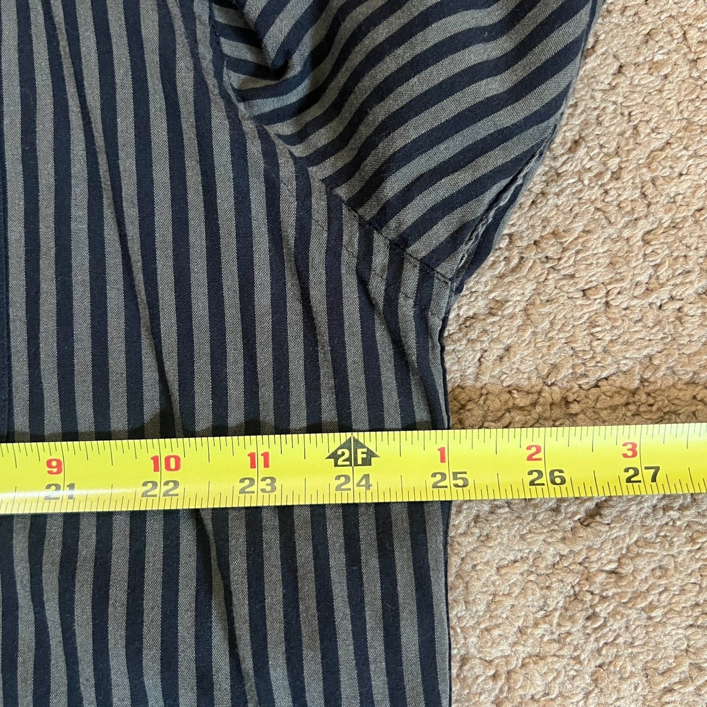 Vintage Y2K Claiborne Mens Striped Button-down L Goth Punk Steampunk Alternative