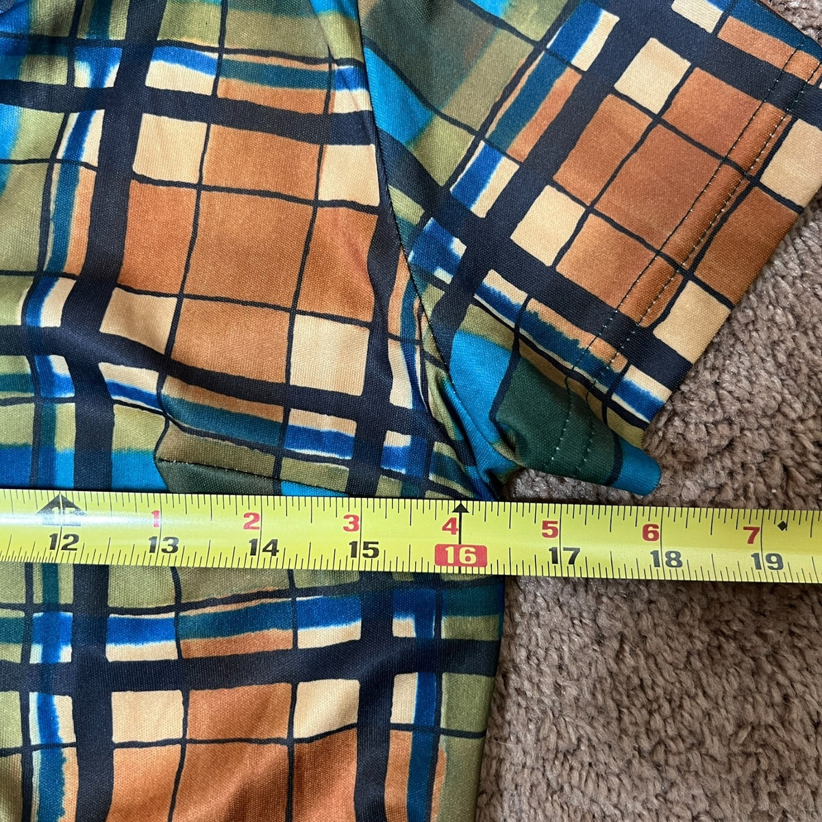 Vtg 90s Bonkers Clothing Co Dress Multi-color Plaid Academia Preppy Mod Artsy