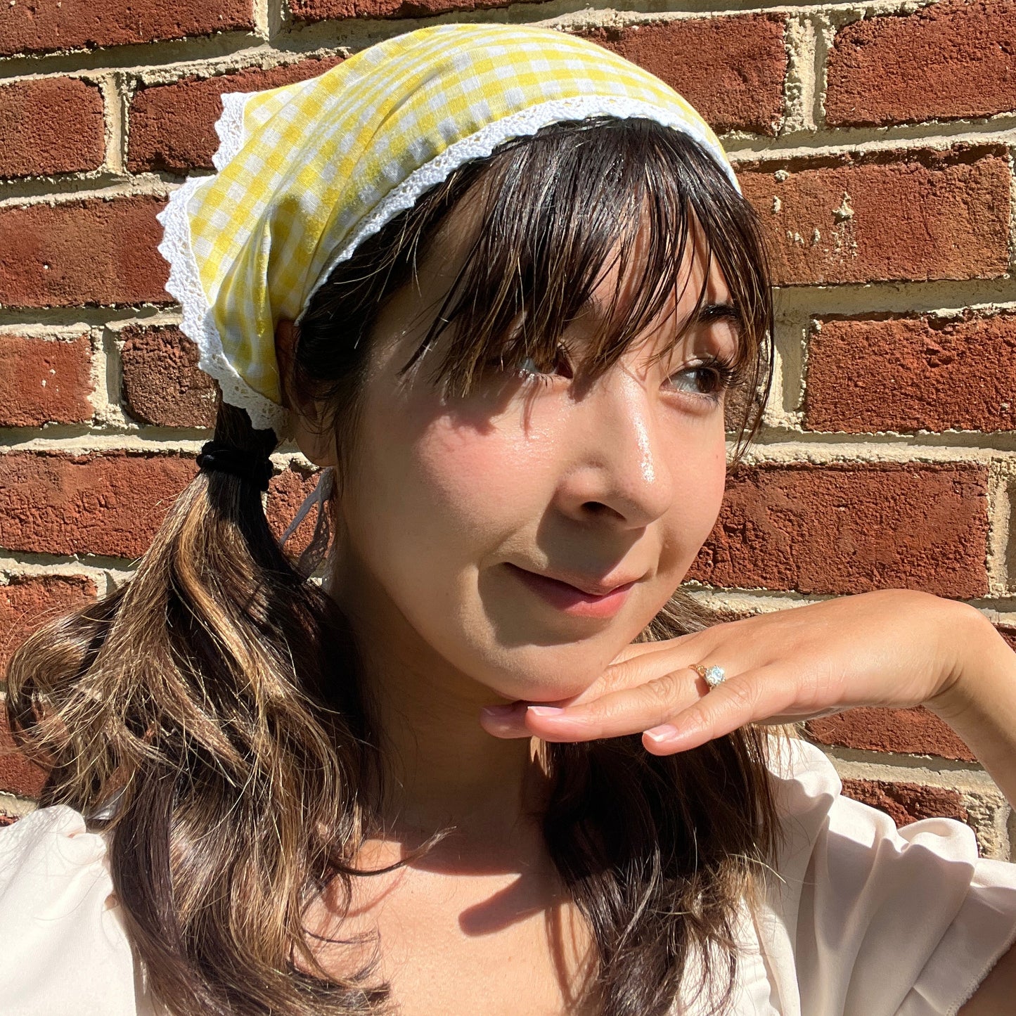 Handmade Upcycled Bandana - Farm Animals