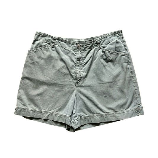 Vintage Liz Claiborne Khaki Green Shorts 16 Classic Outdoor Granola Girl Hiking