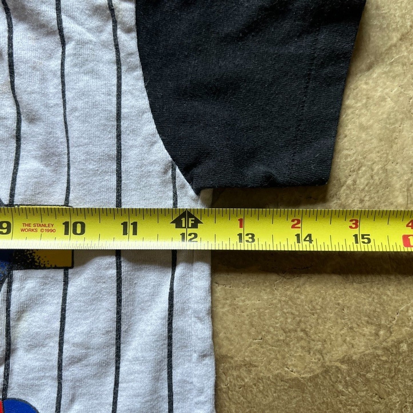 Vtg 80s Wee Works Baseball Graphic Print T-Shirt Size 2 Striped Sporty Retro