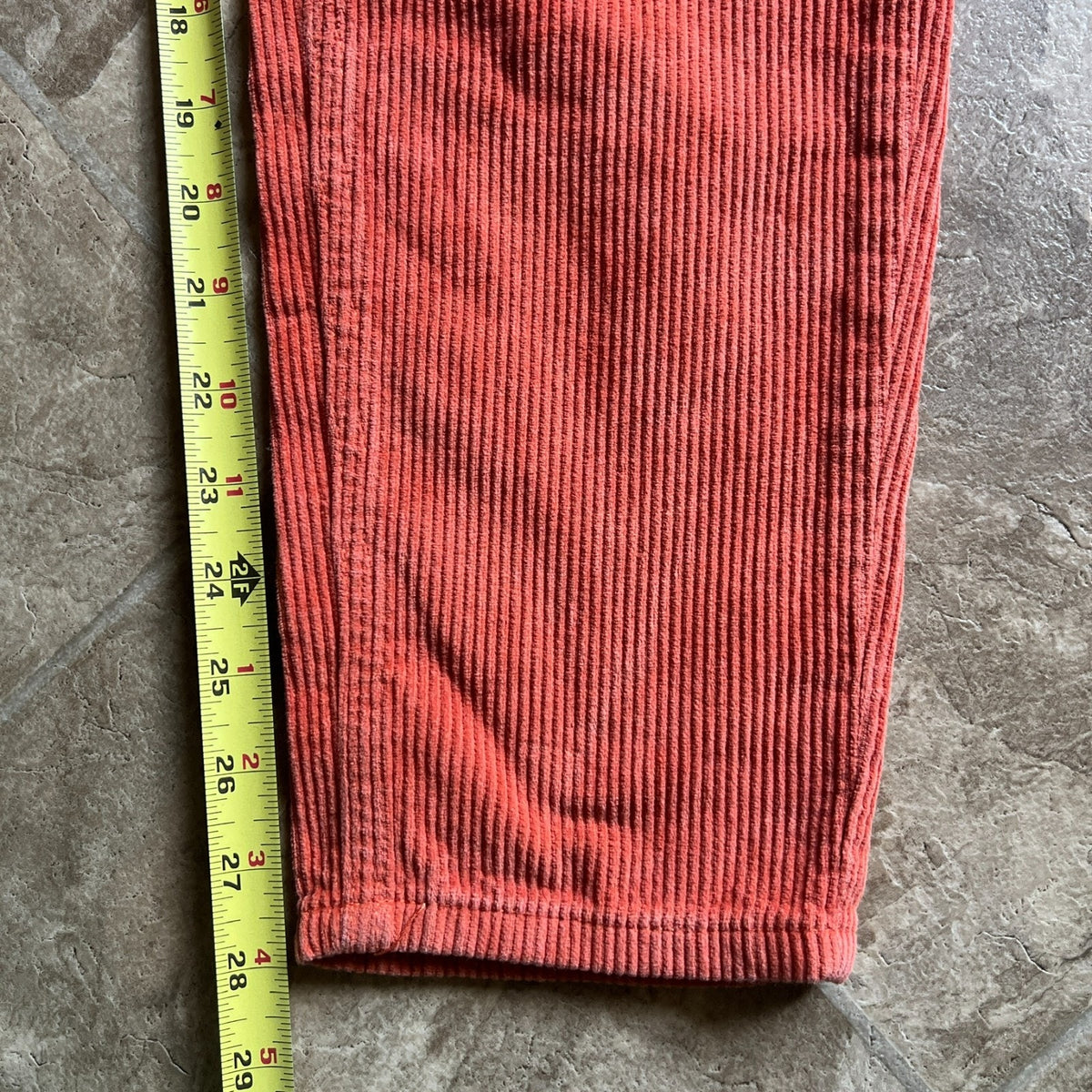 BDG Urban Outfitters Mom High Rise Corduroy Pants 26 Orange Fall Indie Sleaze