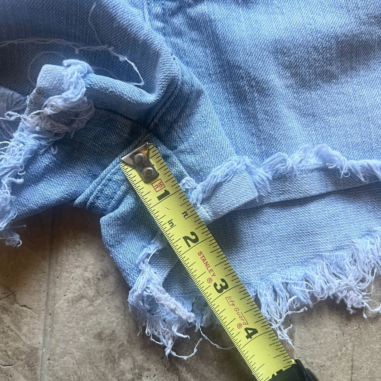 Vtg Y2K L.E.I. Ashley Trouble Denim Shorts Low Rise Boho Festival Baddie Beachy