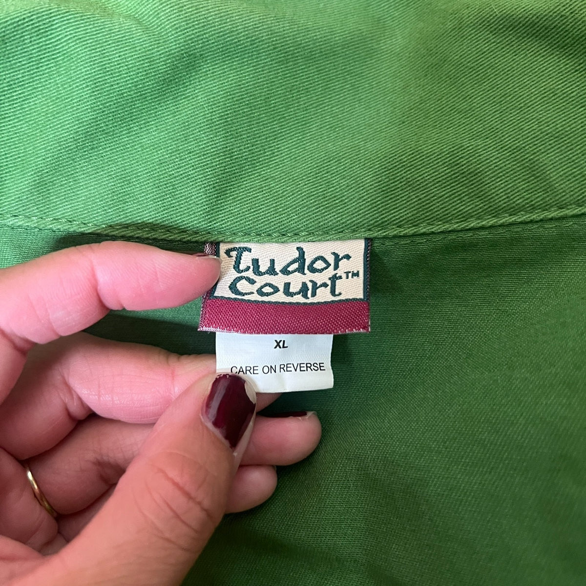 Vtg Womens Jacket XL Avocado Green Whimsical Artsy Funky Vibrant Utility Retro