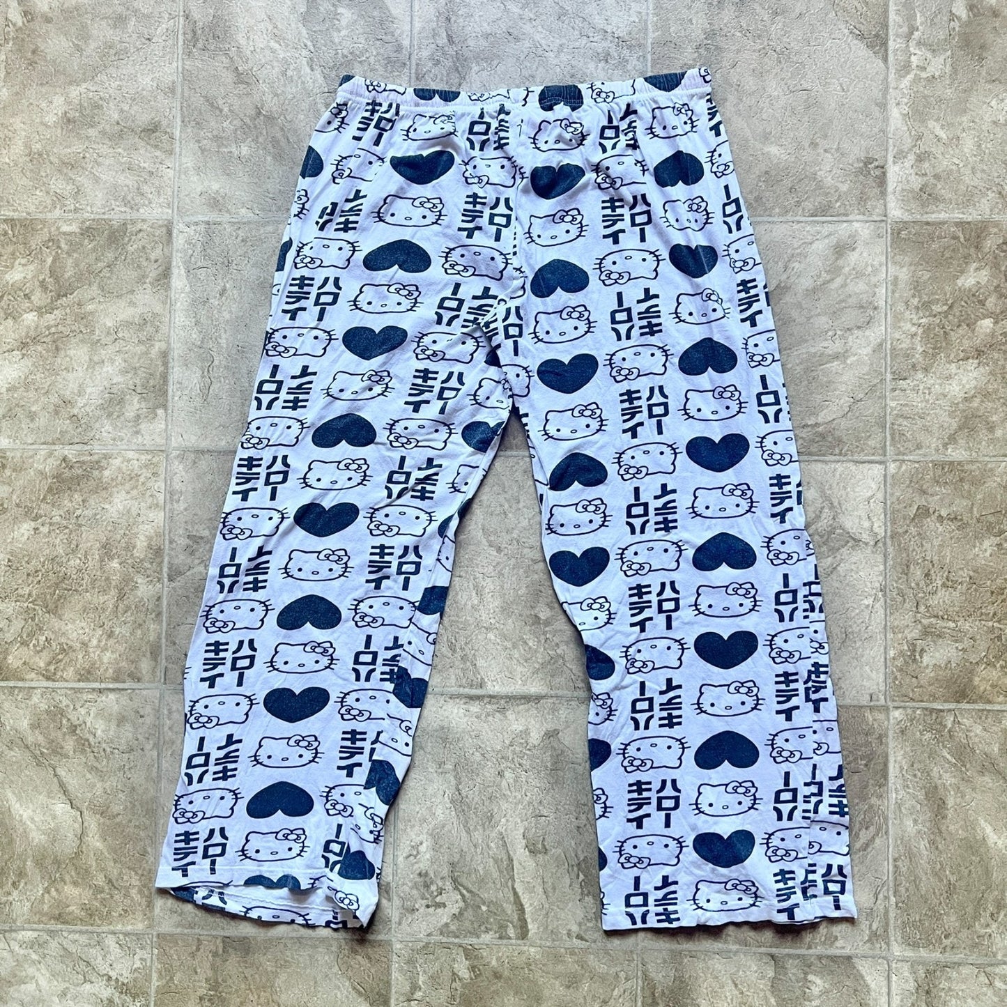 Hello Kitty Pajama Pants All Over Print Japanese Y2K Kawaii Nostalgic Feminine