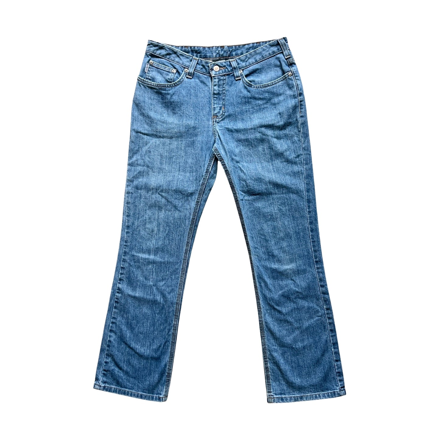 Carhartt Traditional Fit Jeans 8 x 28 Medium Wash Straight Leg Classic Workwear