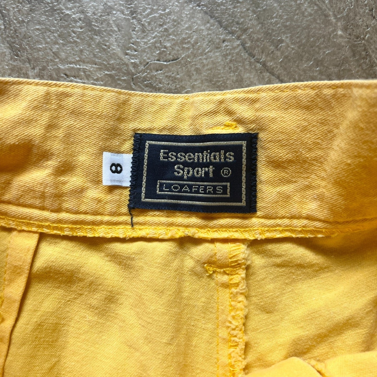 Vintage 90s Womens Sunshine Yellow Shorts 8 High Waisted Preppy Classic Coastal