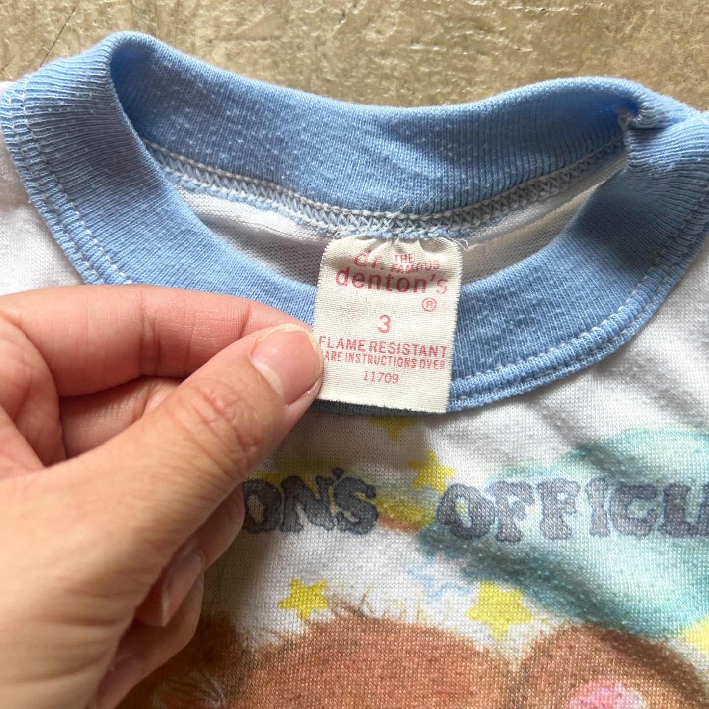 Vtg 80s Dr. Denton's Sleep Shirt 3 Teddy Bear Rainbow Dreamy Kidcore Nostalgic