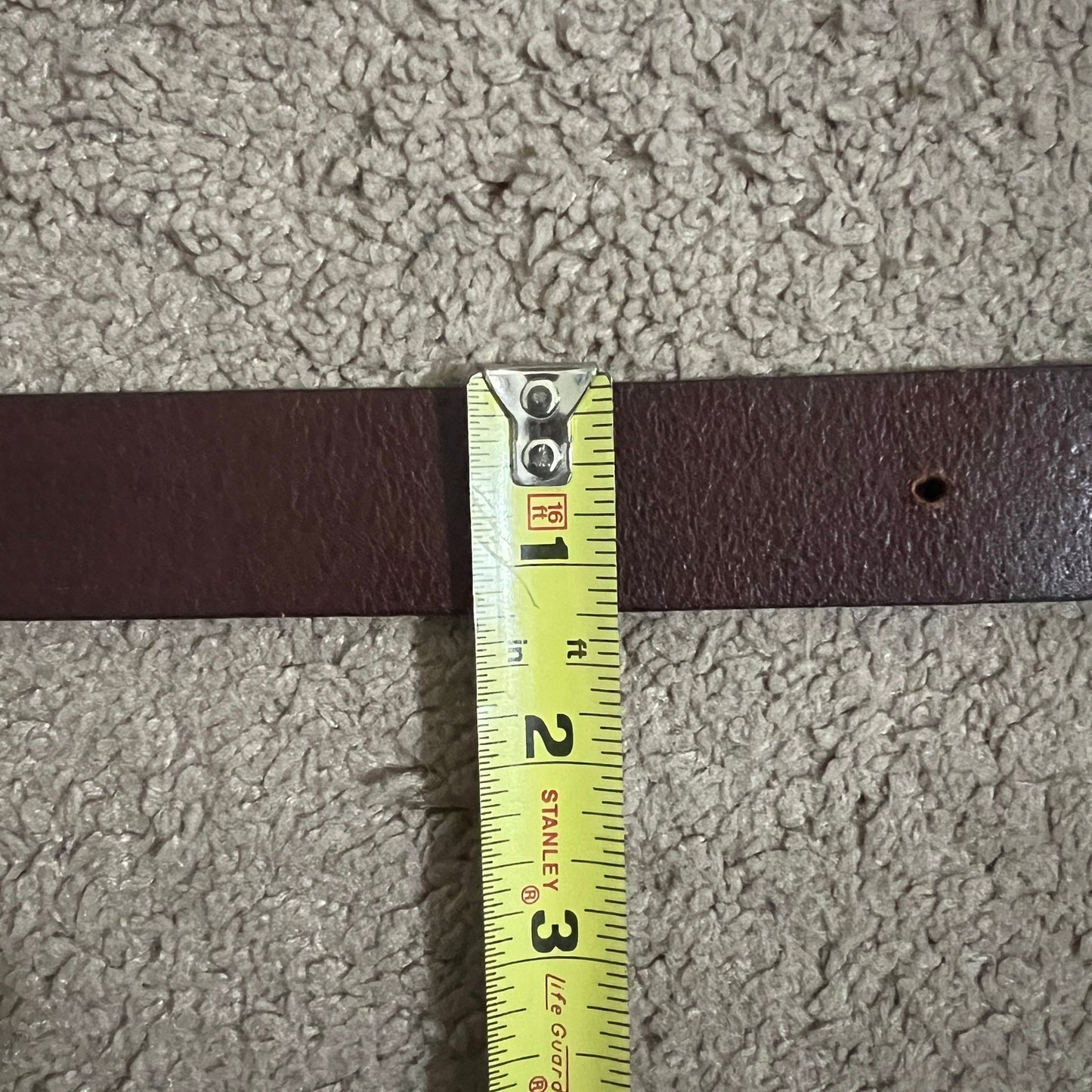 Vtg Talbots Saddle Leather Belt M Wicker Brown Western Classic Boho Minimalist