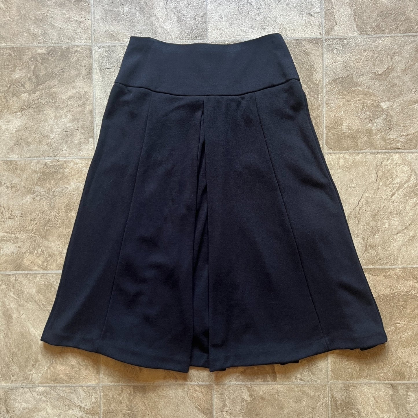 Vtg Y2K Banana Republic Wool Blend Midi Skirt 2 Dark Academia Goth Punk Classic