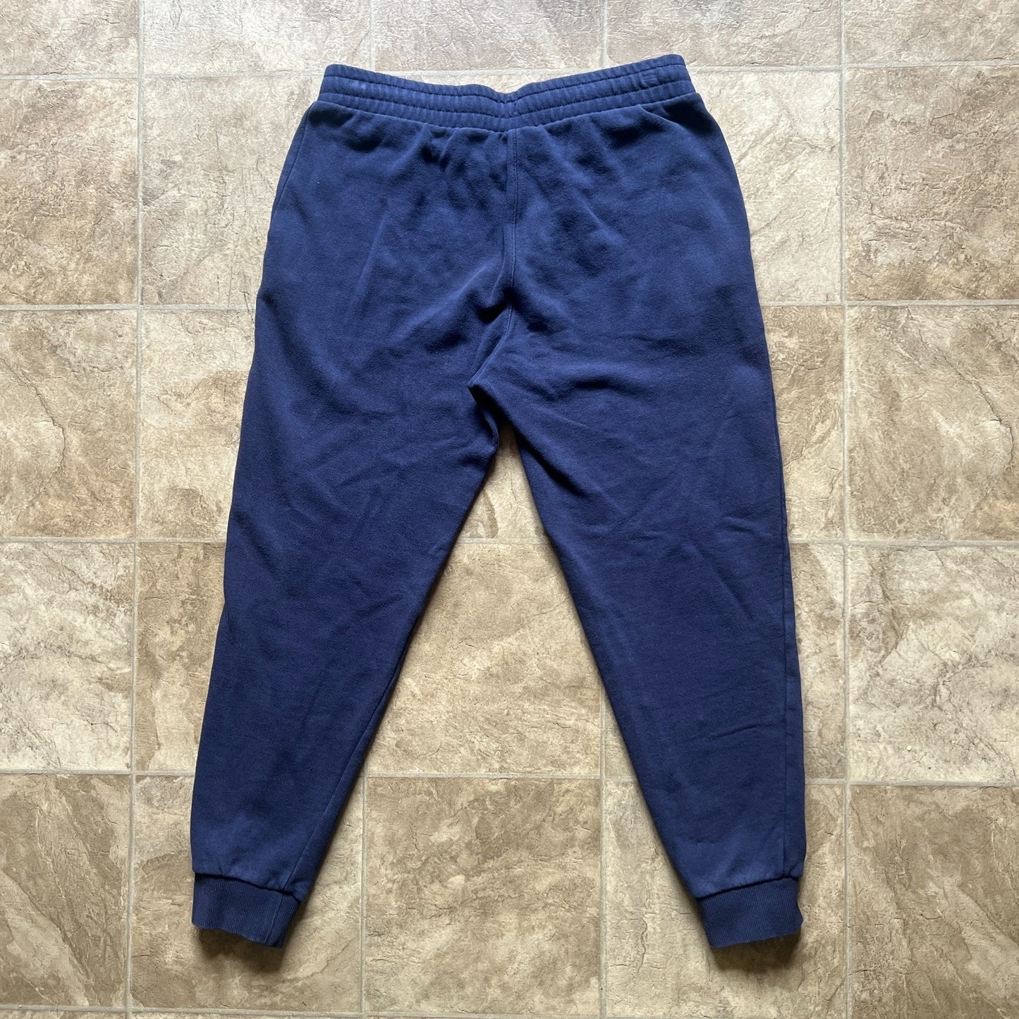 Vtg Y2K Fila Jogger Sweatpants M Navy Embroidered Logo Athleisure Sporty Skater