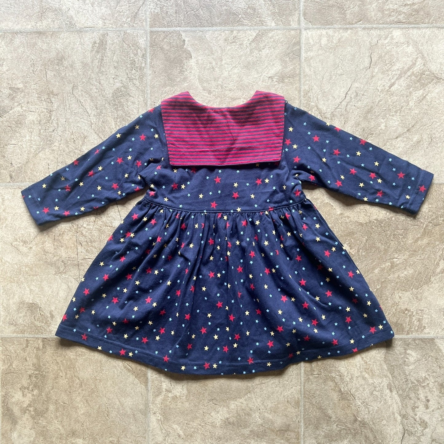Vtg Y2K Tommy Hilfiger Girls Dress 12/18 Months Patriotic Americana 4th of July