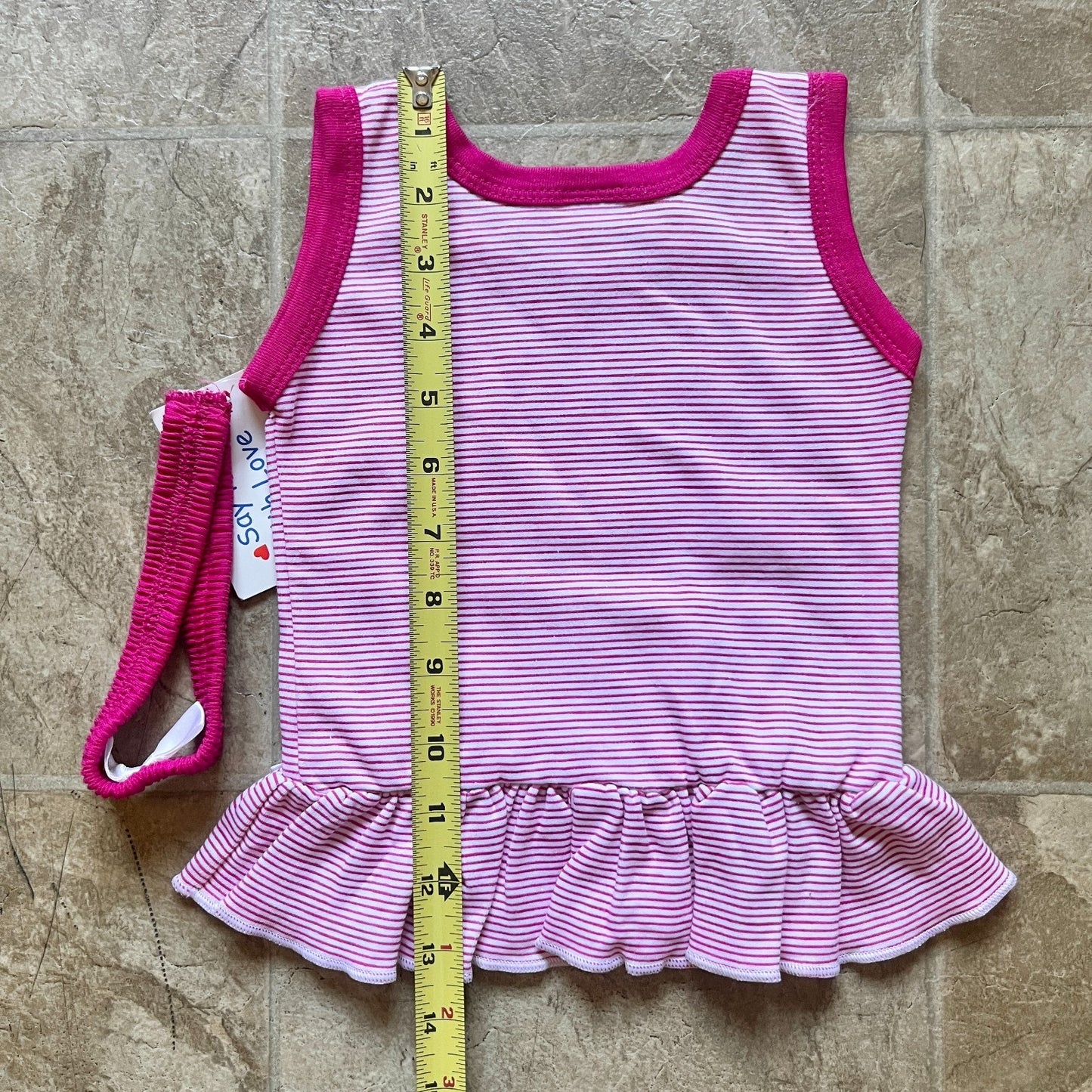 Vtg Deadstock Y2K Bermuda Destination Baby Dress L Pink Resort Vacation Summer