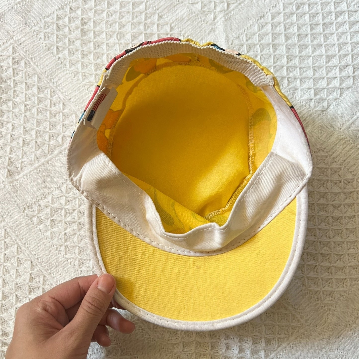 Vtg 80s Mickey & Friends Kids Painters Cap Multi-color Disney Retro Nostalgic