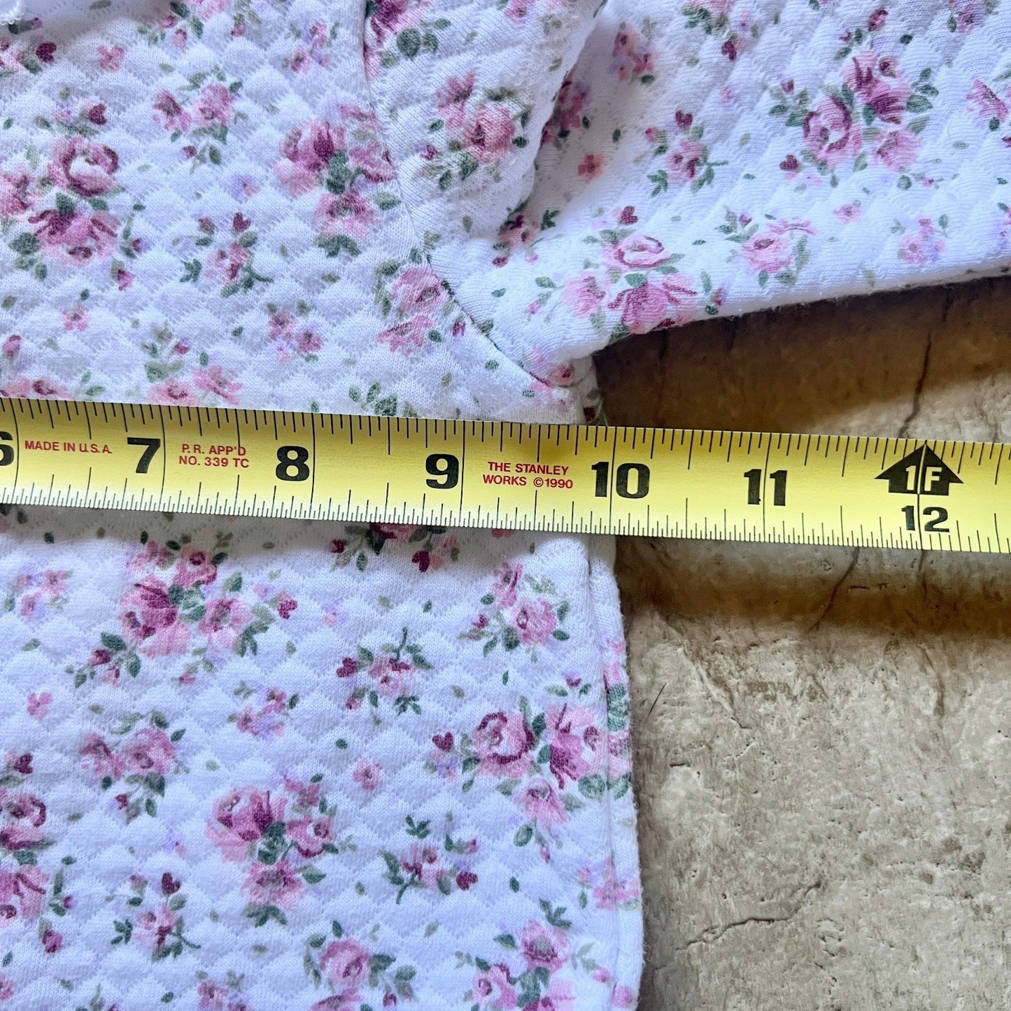 Laura Ashley Baby Quilted Sleepsuit 3-6 Months Ditsy Floral Cottage Coquette