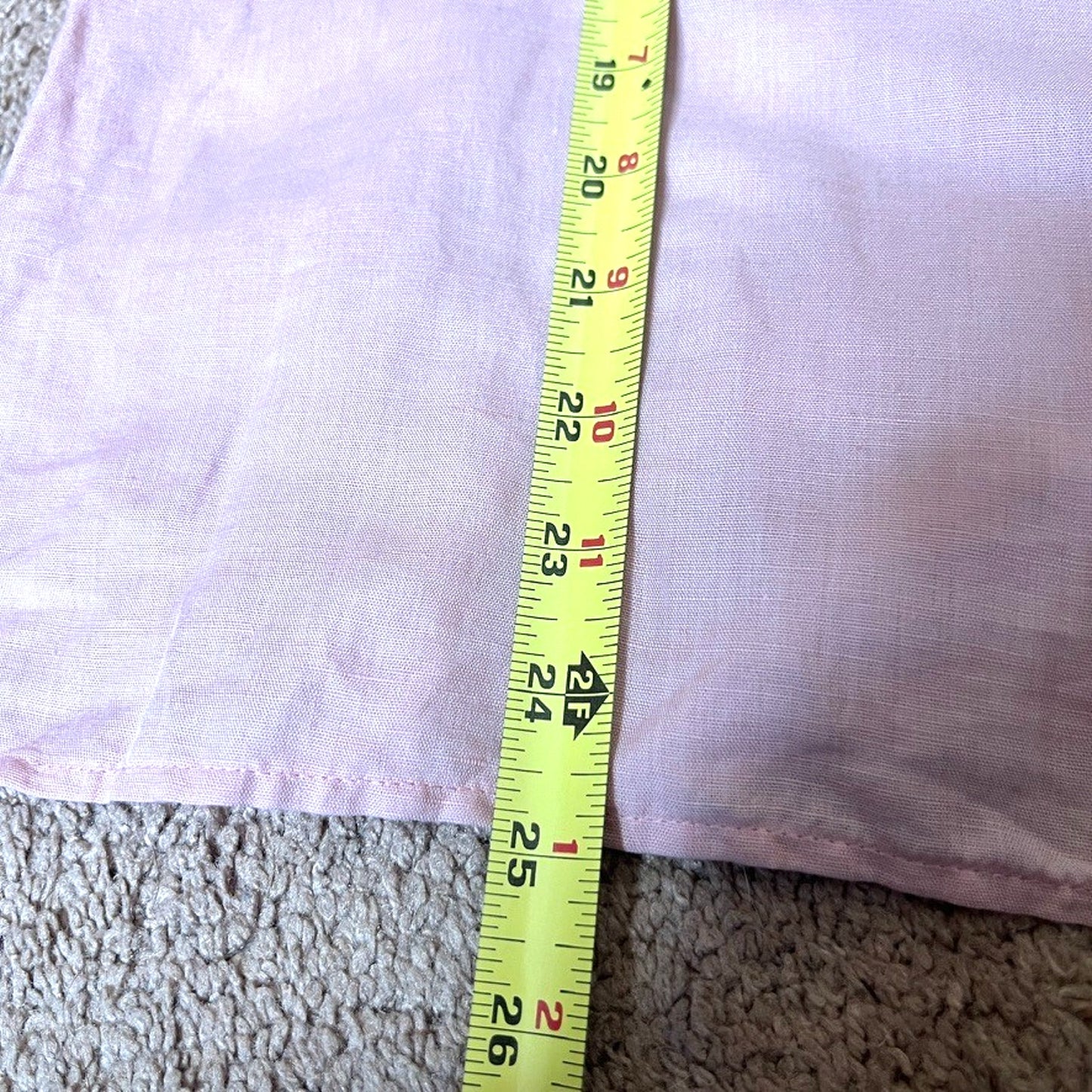 Vtg 90s Oscar de la Renta Linen Blouse 4 Pink Classic Old Money Feminine Spring