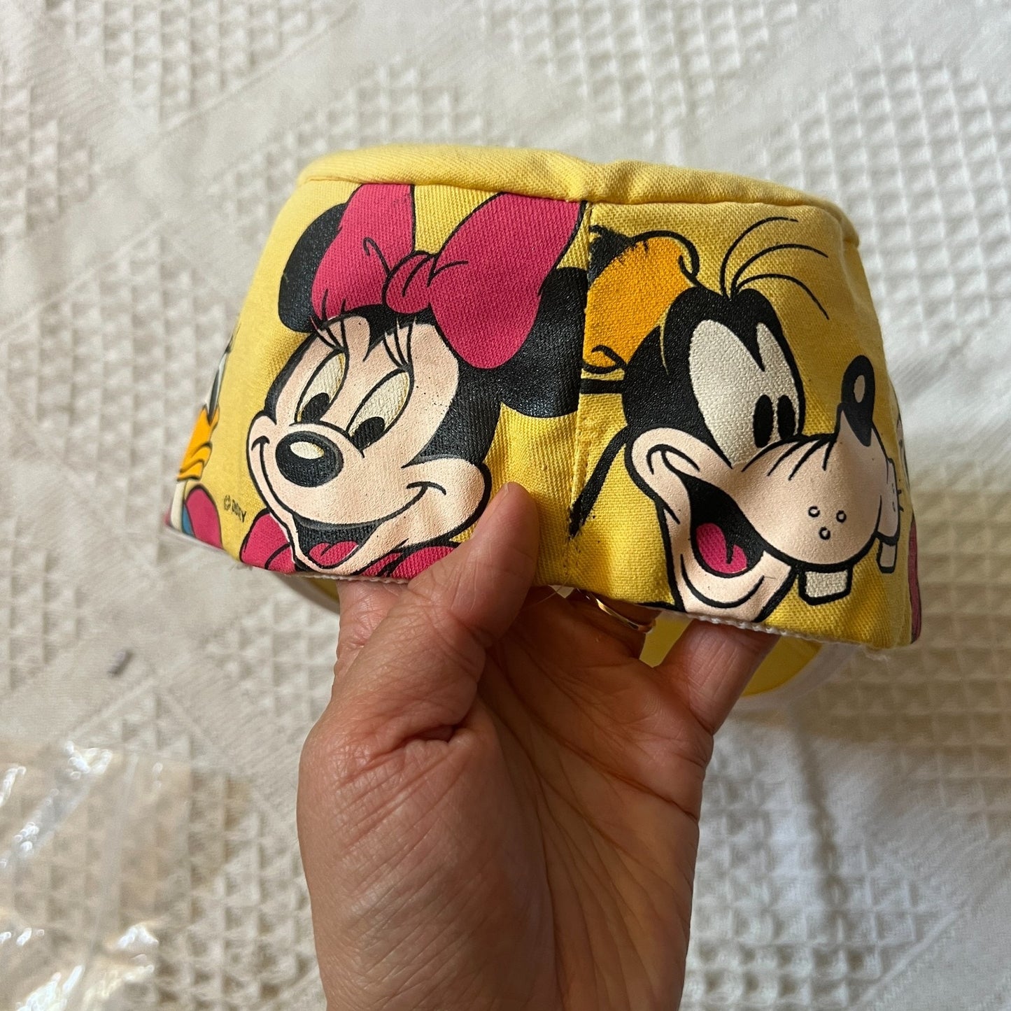 Vtg 80s Mickey & Friends Kids Painters Cap Multi-color Disney Retro Nostalgic