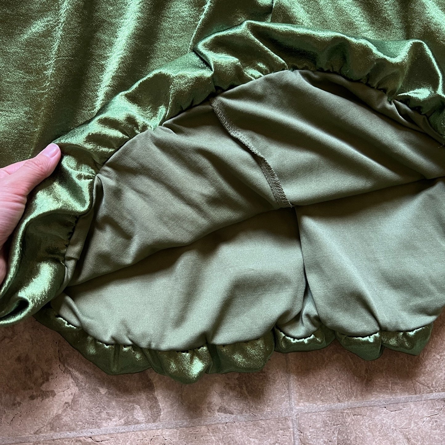 Vtg Y2K Trixxi Mini Dress Black Green Bow Bubble Hem Mall Goth Punk Hoco Party