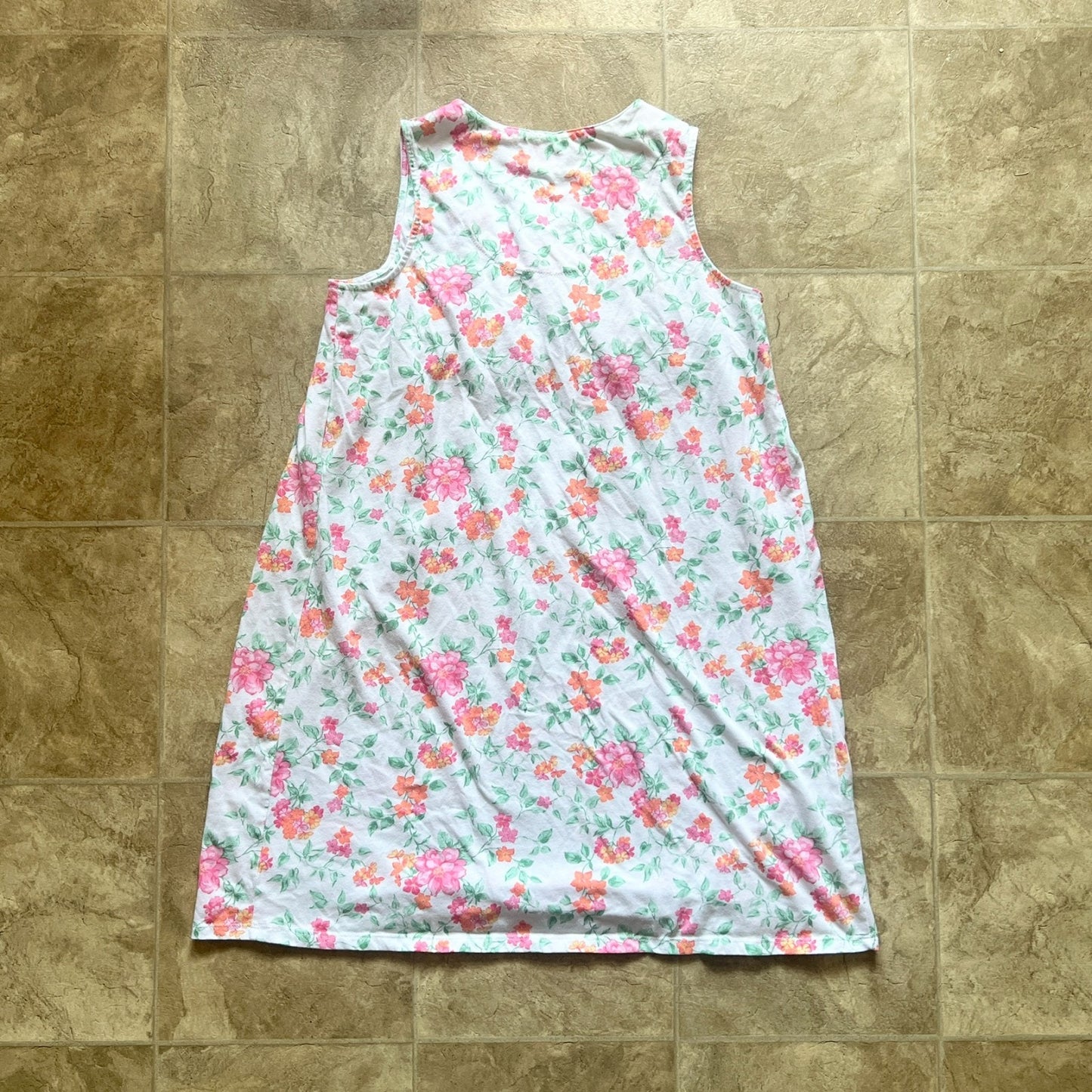 Aria Womens Nightgown Dress Size S Multi-color Floral Lace